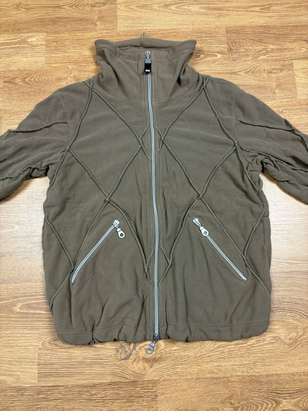 Marithé François Girbaud FW2000 Fleece Panel Jacket
