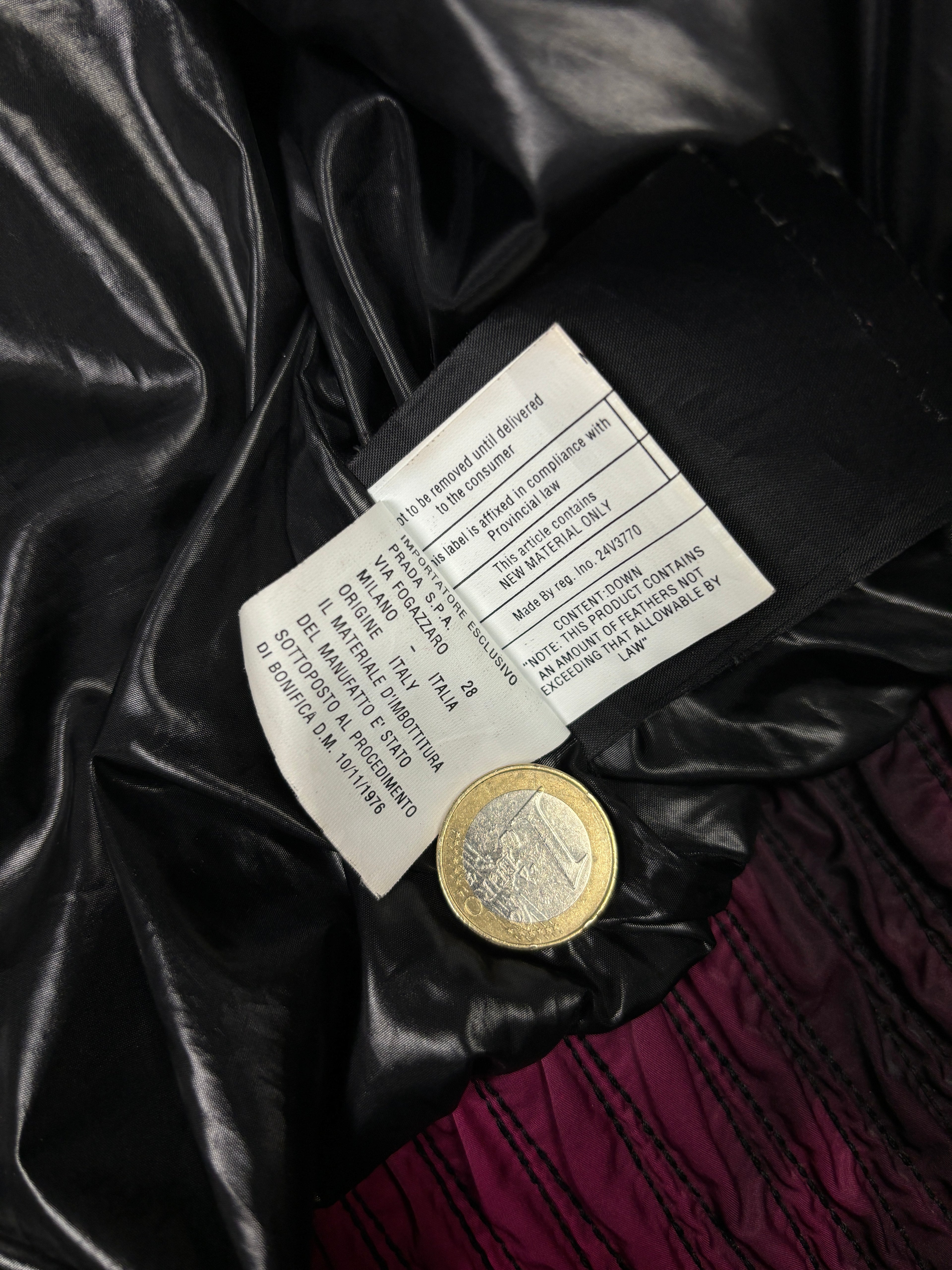 2000s Prada Detachable Fox Fur Leopard Down Jacket