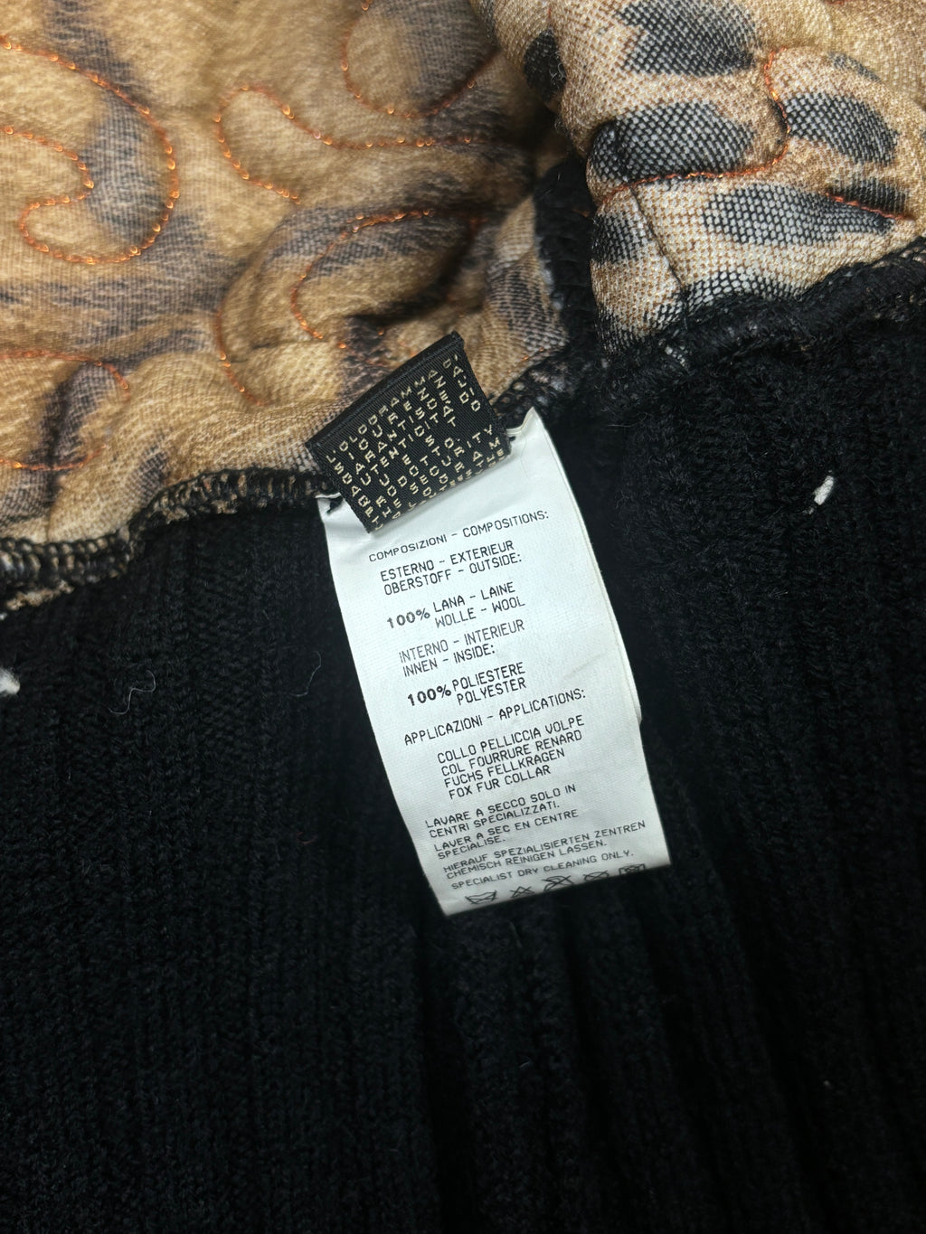 2000s Roberto Cavalli Embroidered Fox Fur Collar Jacket