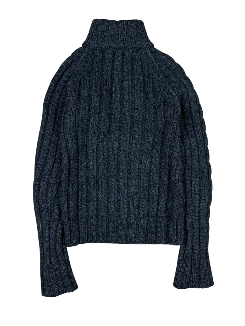 2000s Dsquared2 Heavy Wool Knit Zip Sweater
