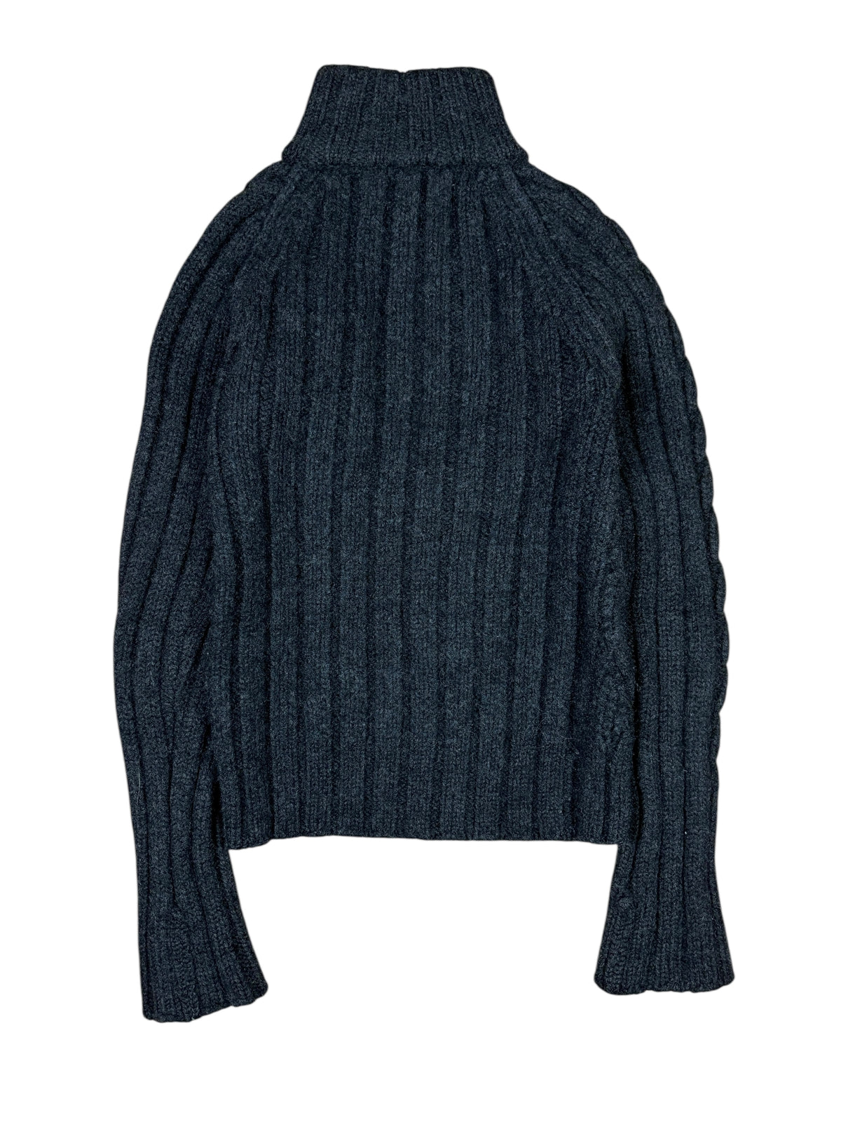 2000s Dsquared2 Heavy Wool Knit Zip Sweater