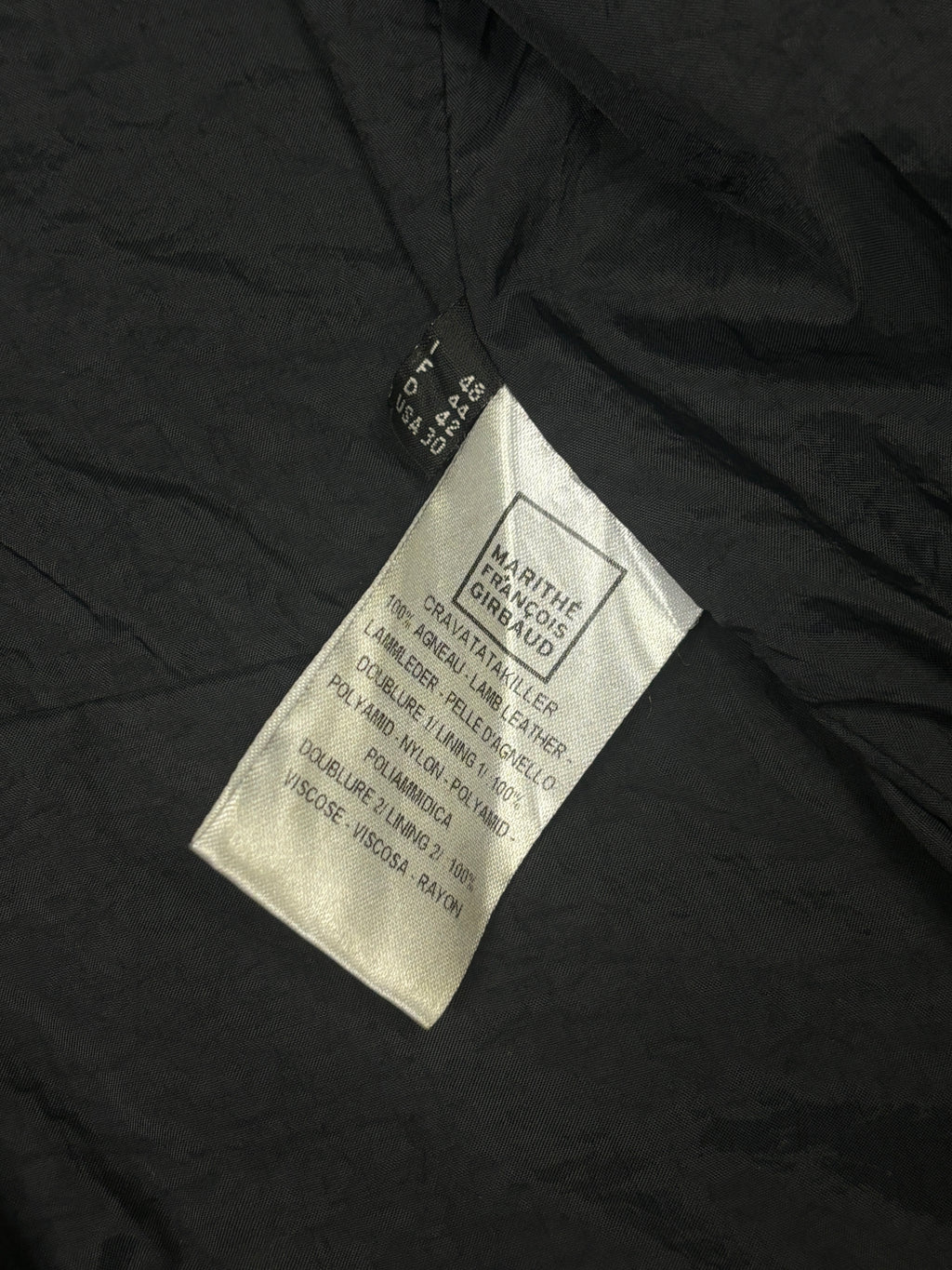 2000s Marithé + François Girbaud Lamb Leather Bondage Jacket