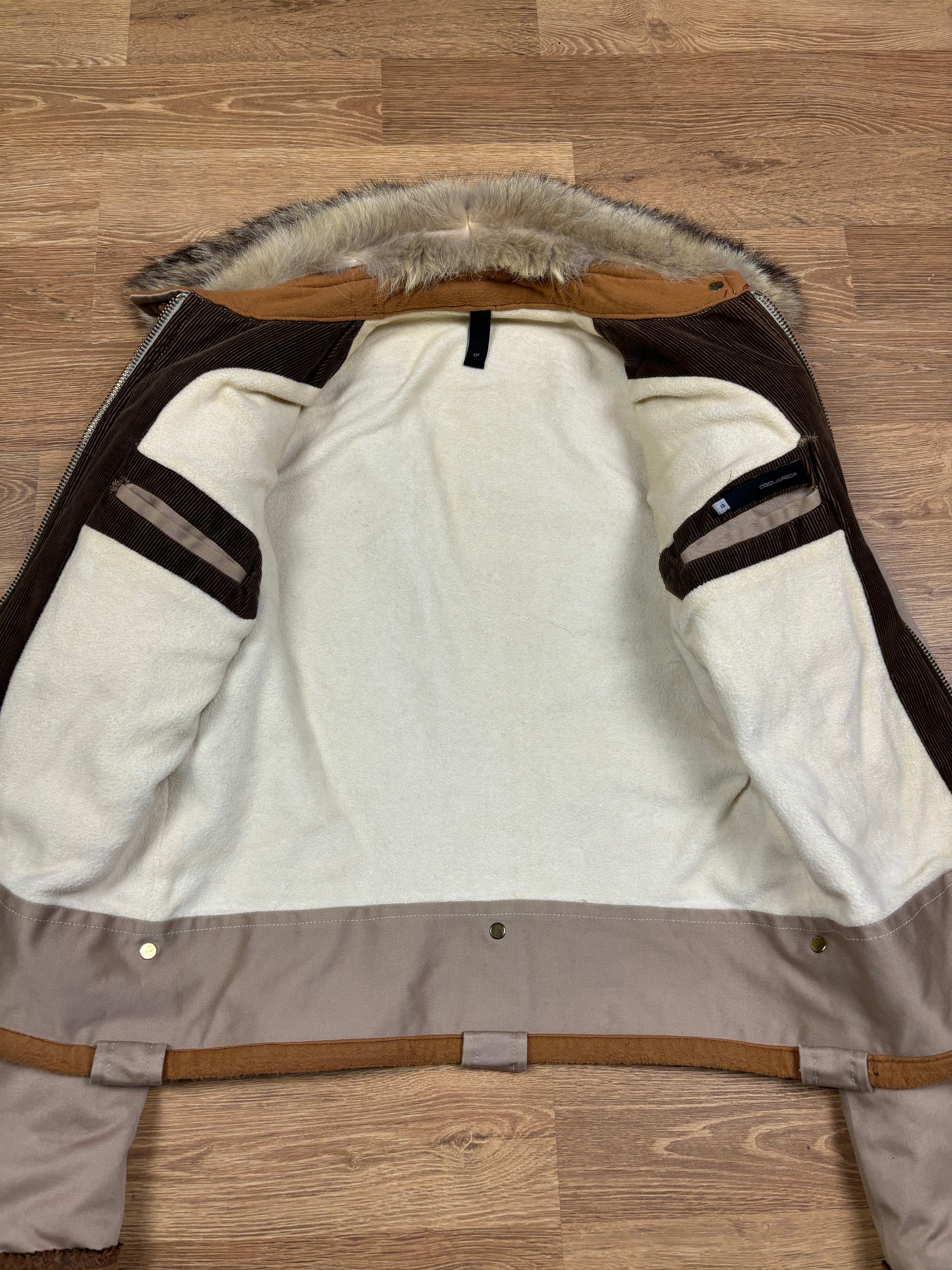 Dsquared2 AW2002 Runway Fur Collar Bomber Jacket