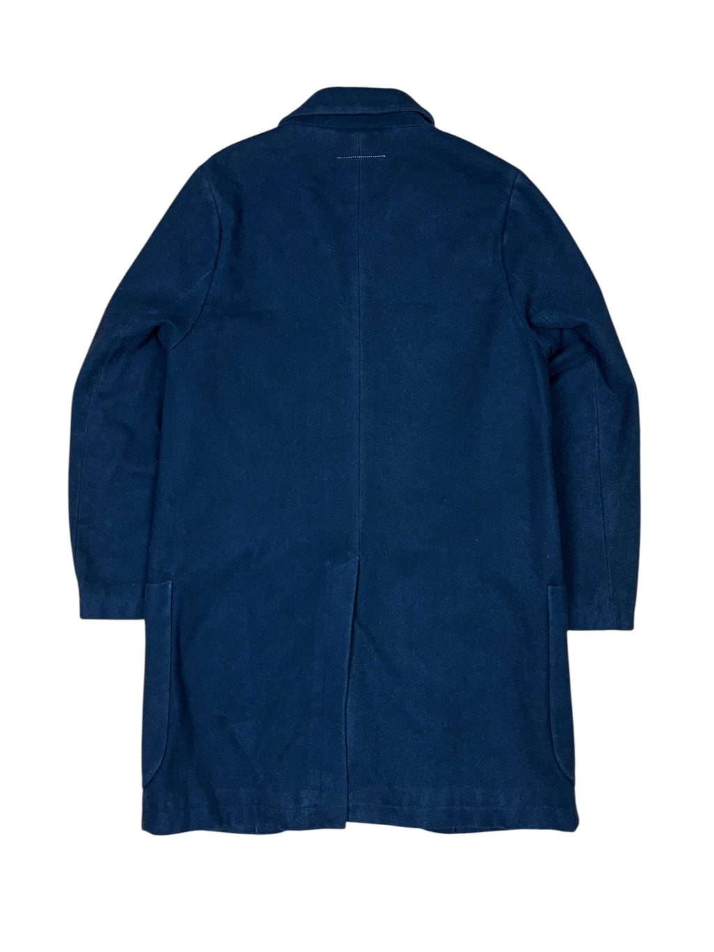 MM6 Maison Martin Margiela Navy Wool Coat
