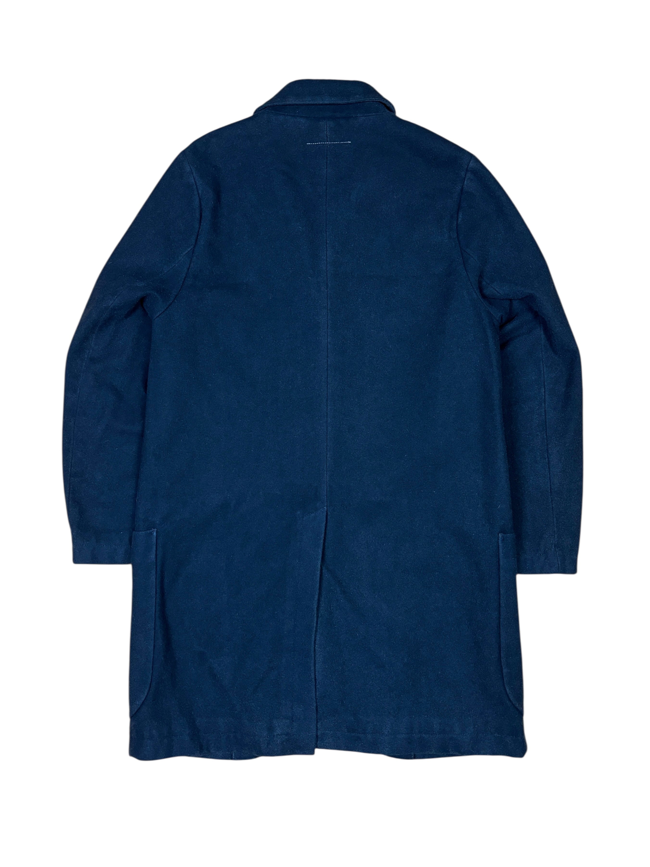 MM6 Maison Martin Margiela Navy Wool Coat