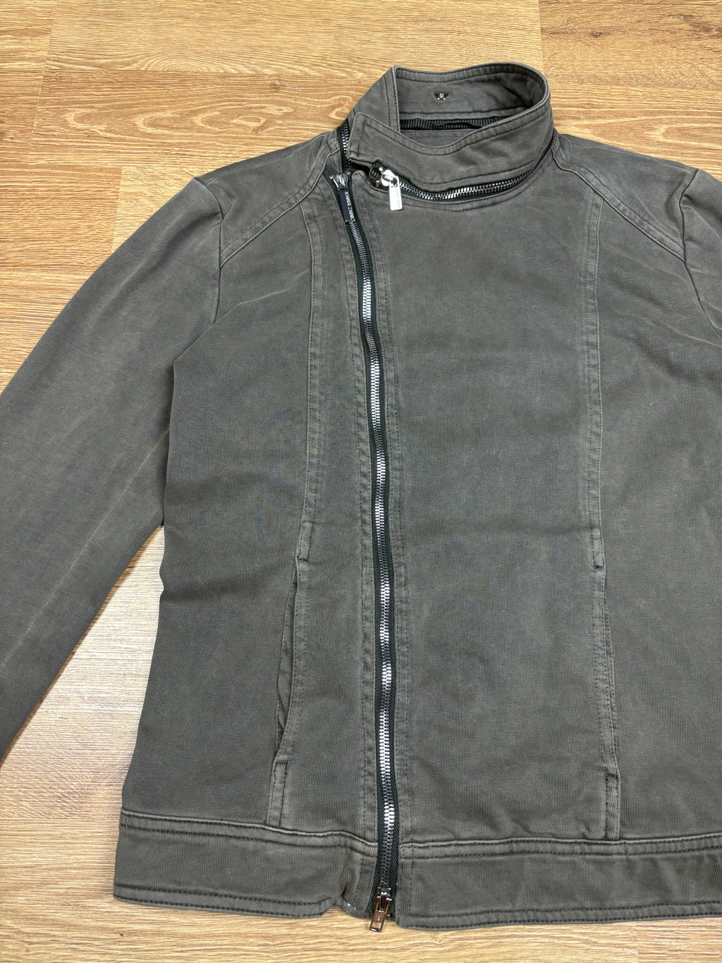 2000s Armani Jeans Asymmetrical Zip Jacket