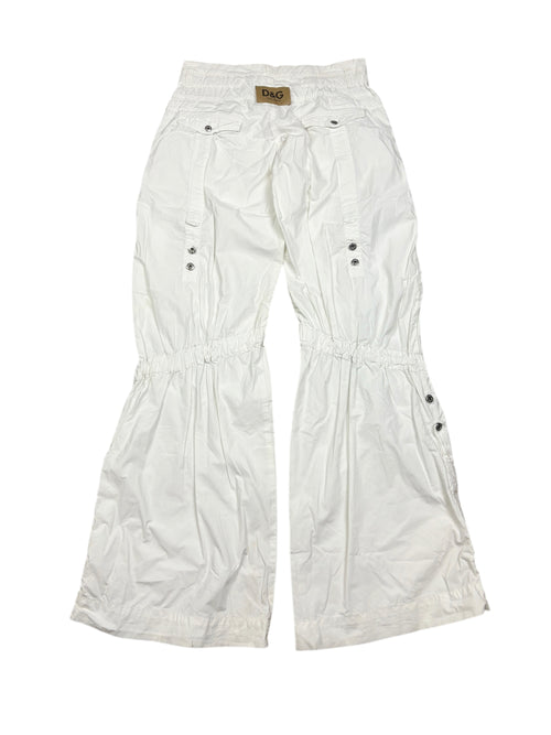 Pantalones cargo de algodón blanco Dolce & Gabbana de los 2000