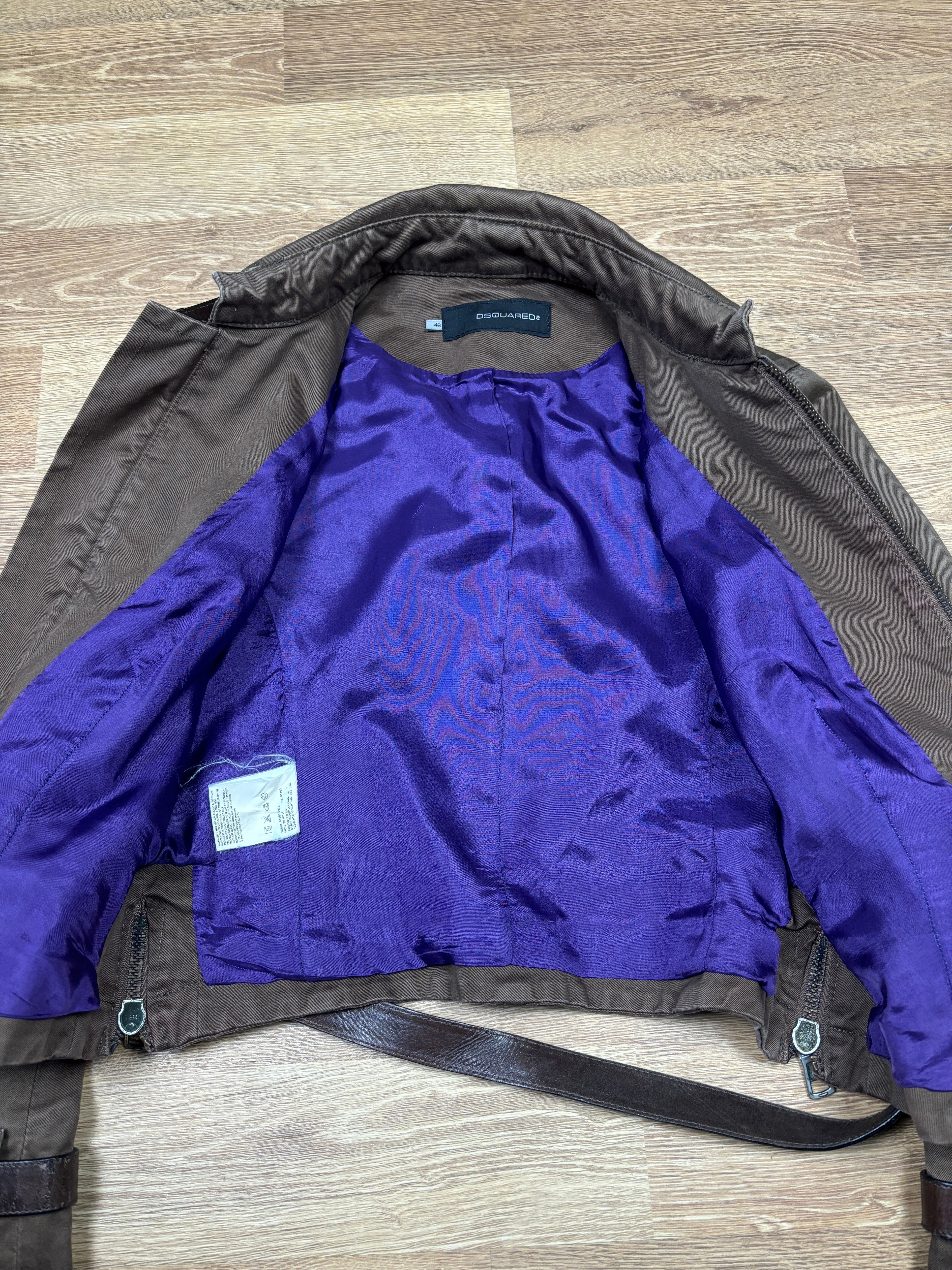 Dsquared2 AW2003 Leather Harness Bondage Jacket