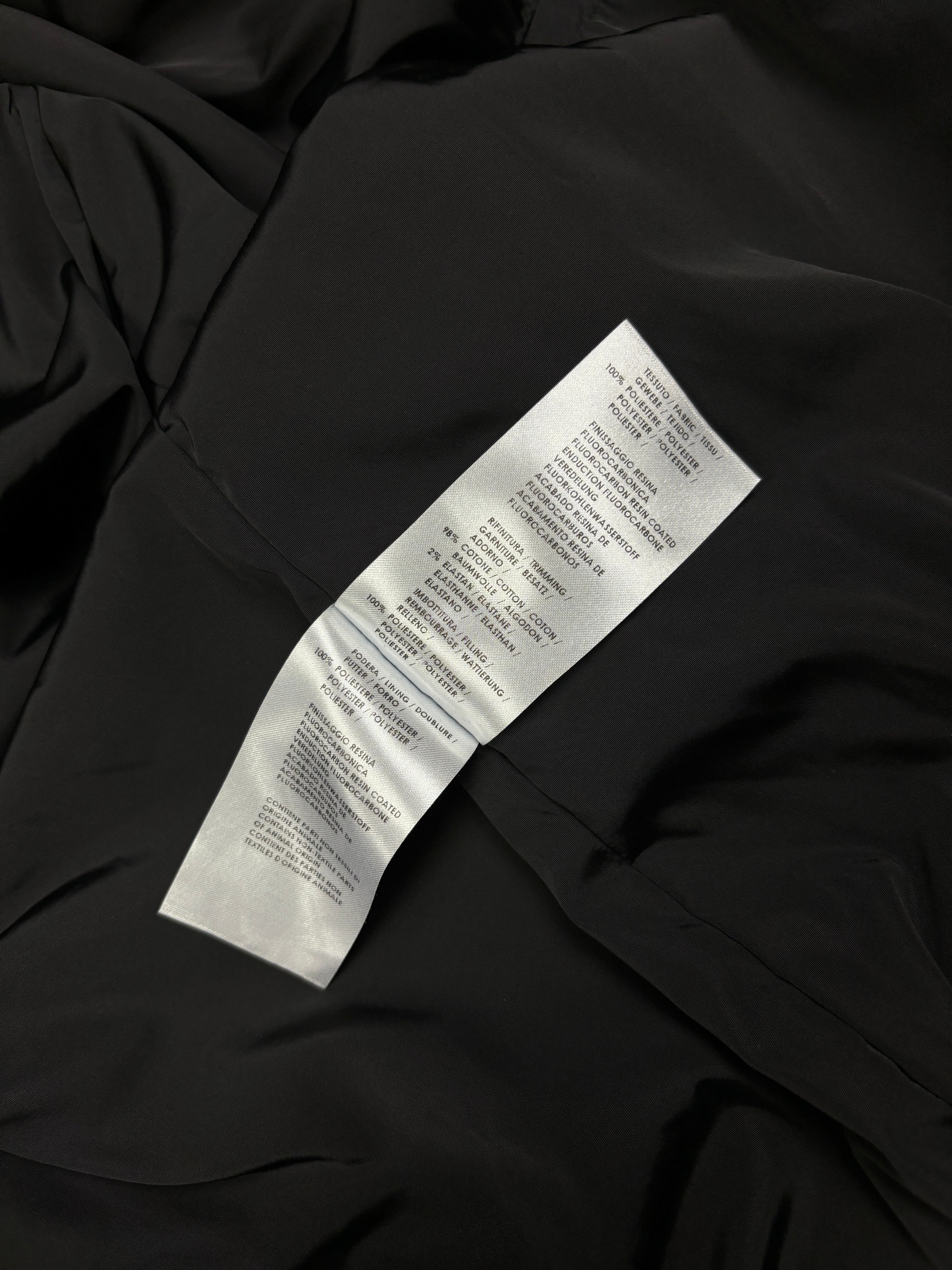 Gucci Black Nylon Jacket with Web Collar
