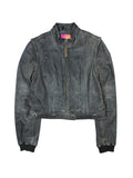 2000s Oakley Detachable Distressed Industrial Leather Jacket