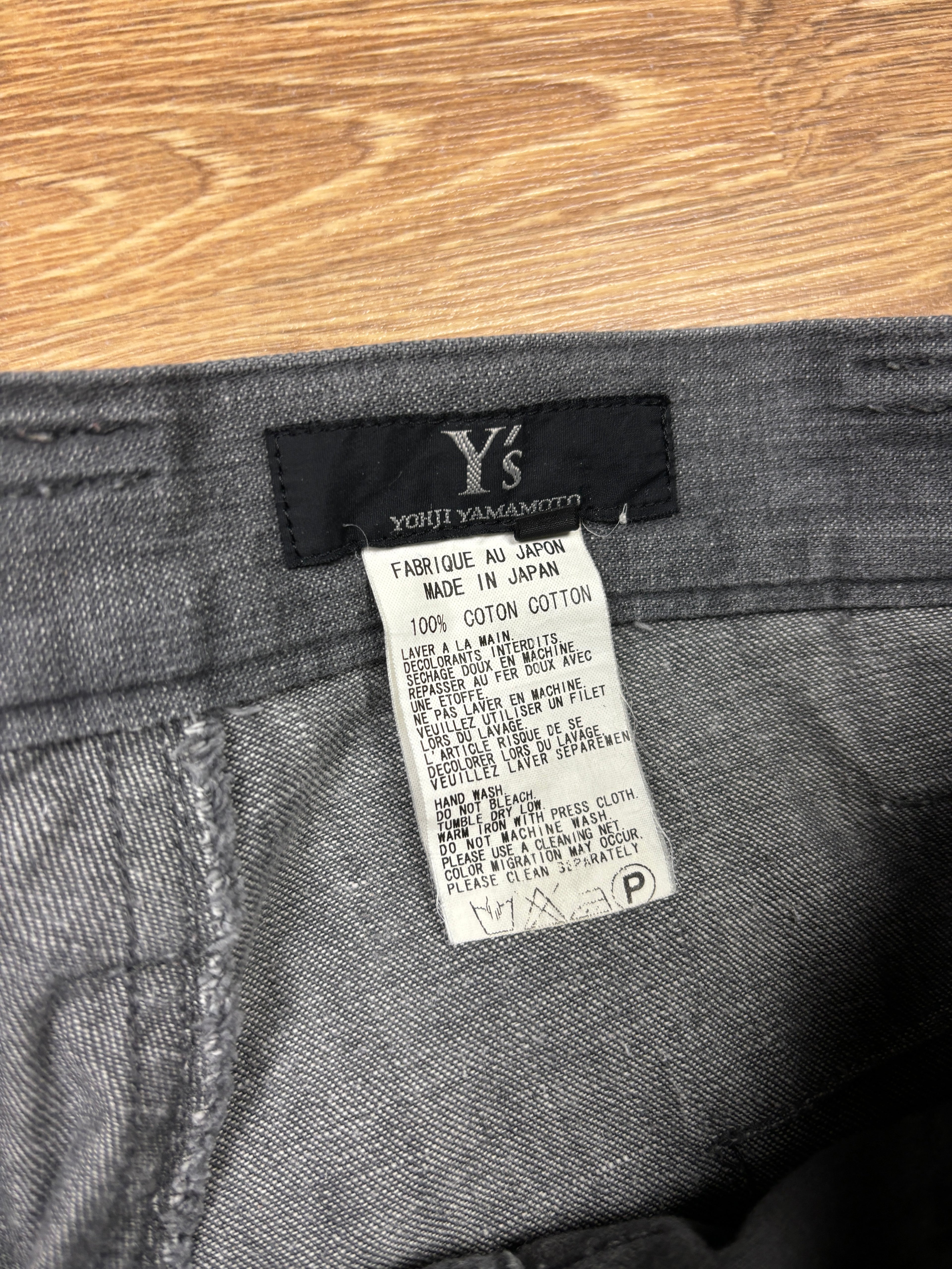 Pantalones de pernera ancha con tinte degradado de Y's de Yohji Yamamoto