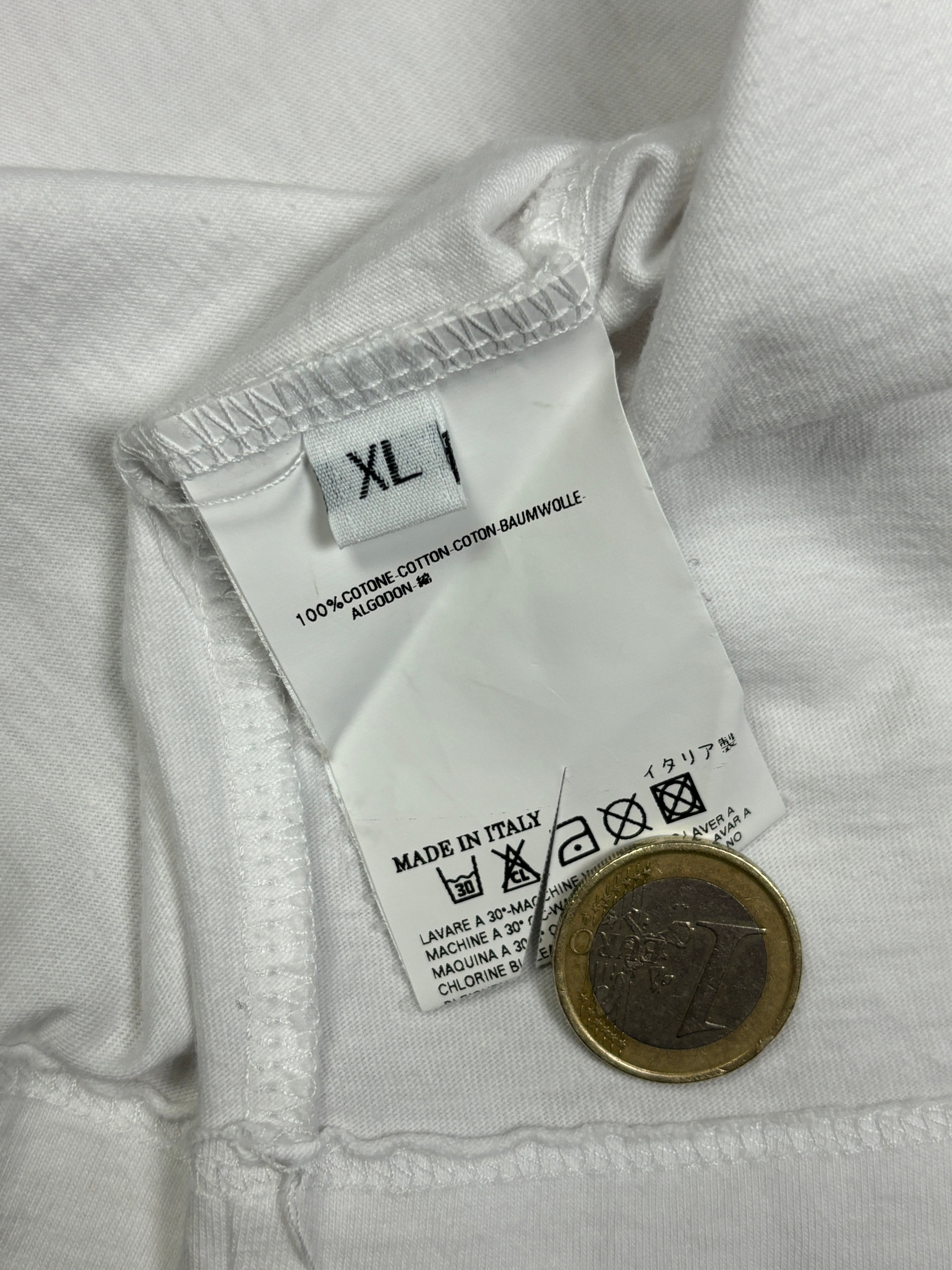 Polo Tricolor Dsquared2 "You Rock Dude!" de los 2000