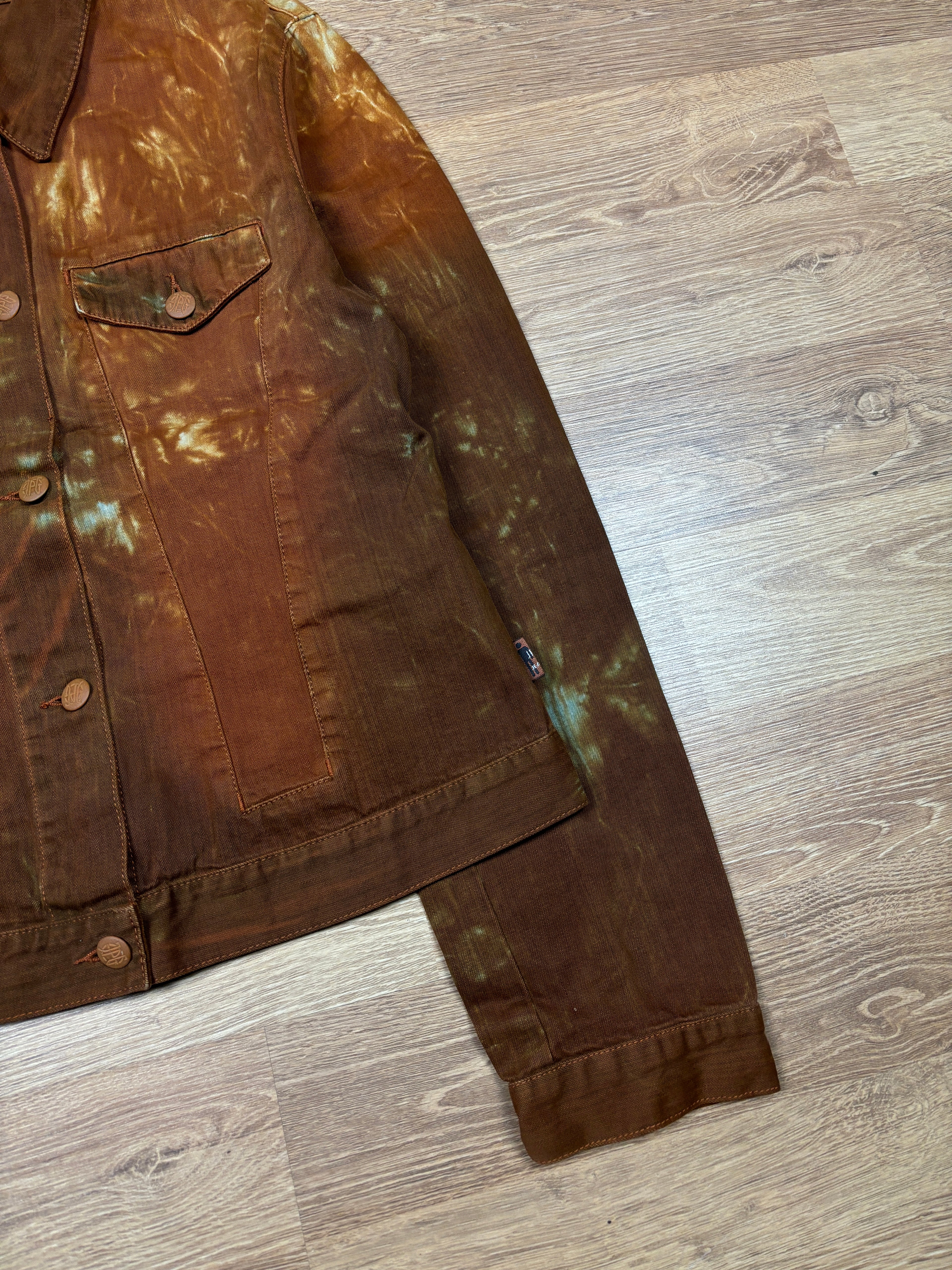 2000s Jean Paul Gaultier Flame Dyed Denim Jacket