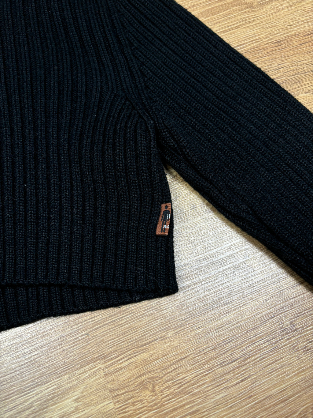2000s Jean Paul Gaultier Cropped Ribbed Turtleneck Knit