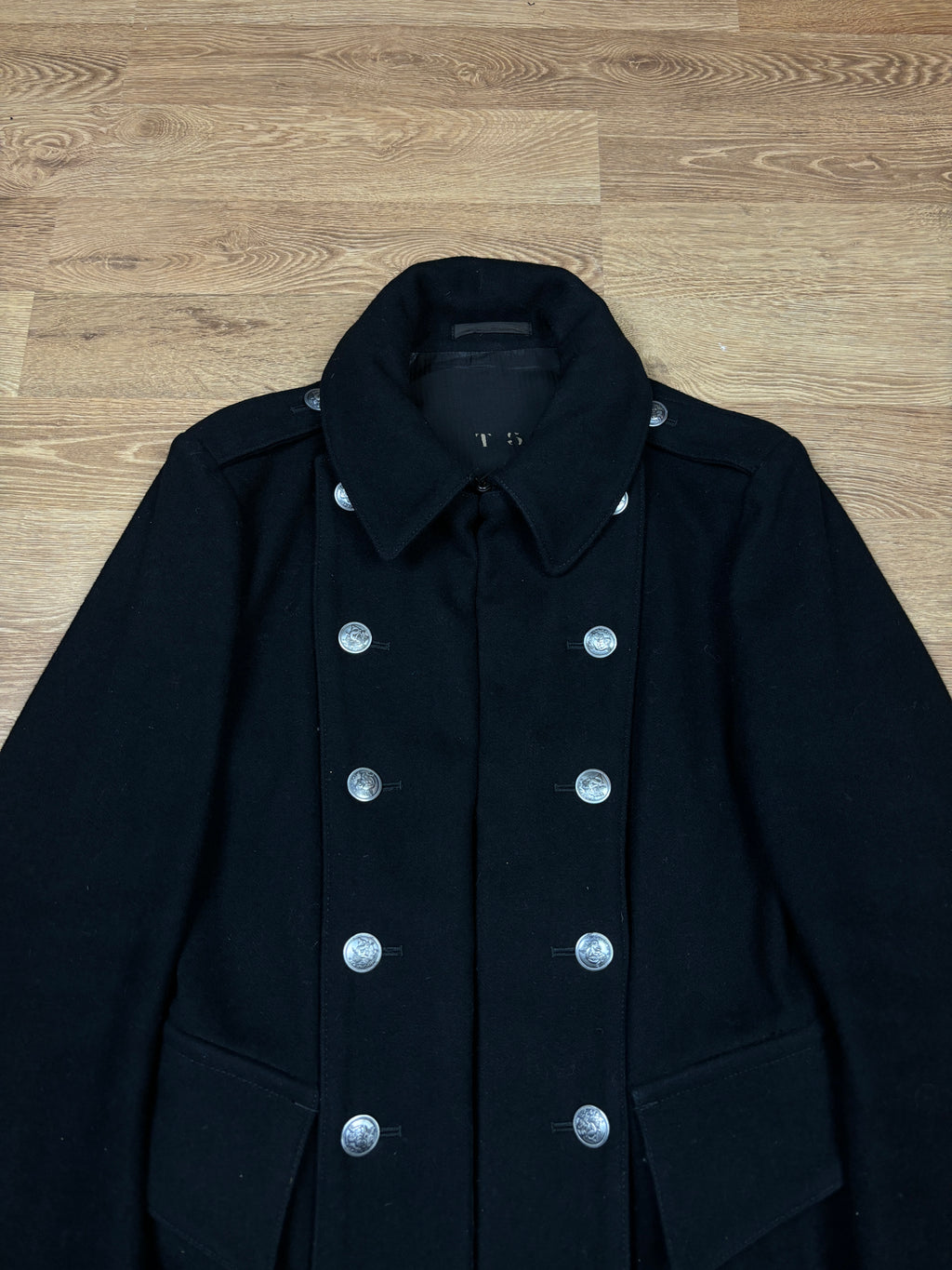 AW2006 Y's Yohji Yamamoto Abrigo de oficial de lana