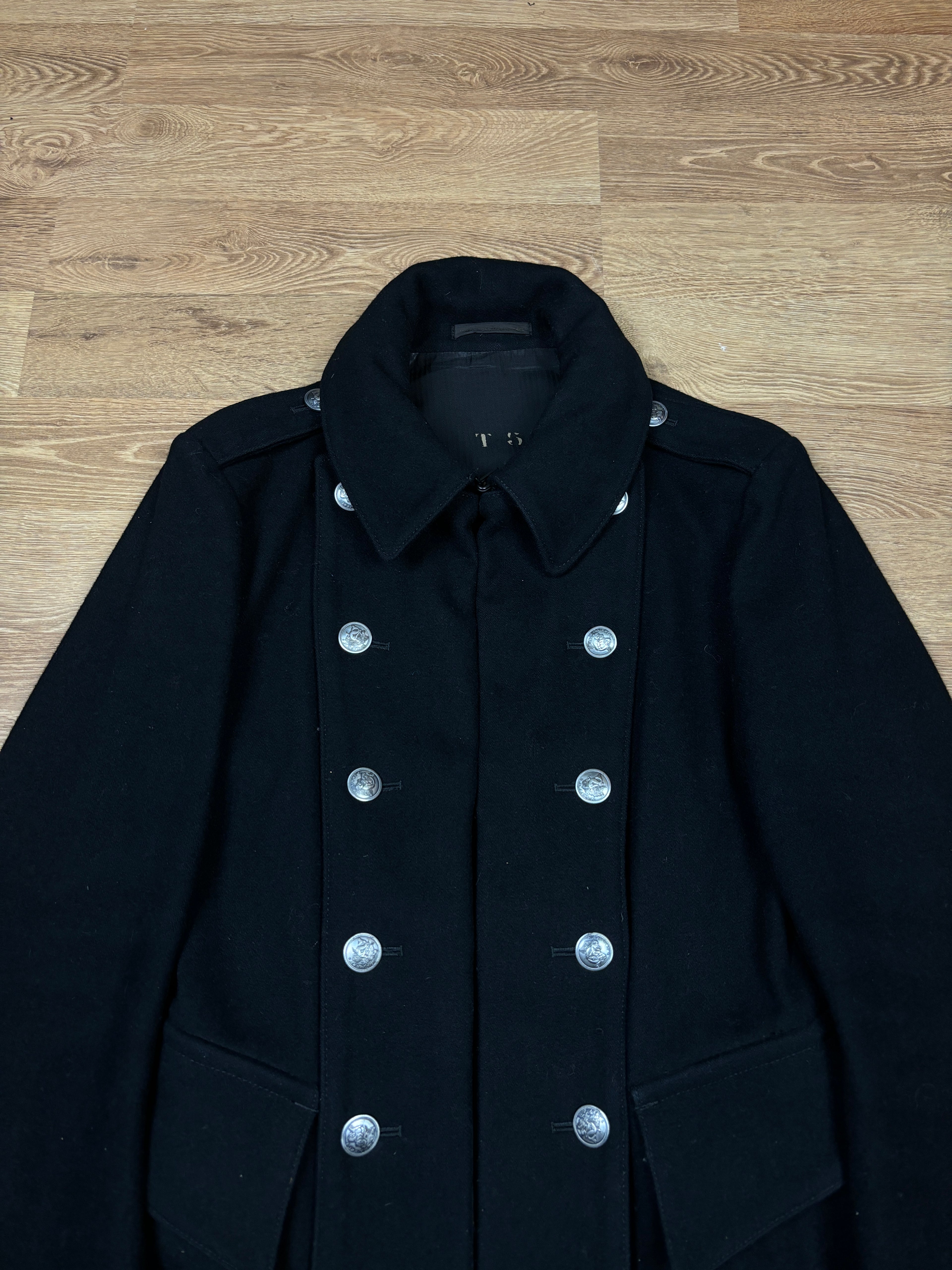 AW2006 Y's Yohji Yamamoto Abrigo de oficial de lana