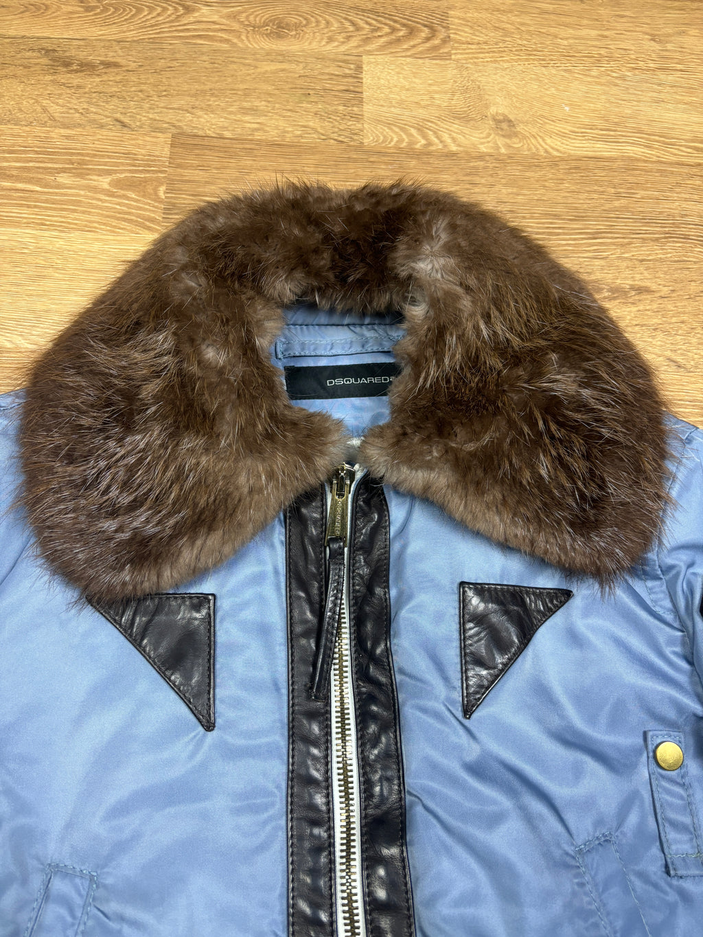 Dsquared2 AW2004 Runway Fur Collar Bomber Jacket