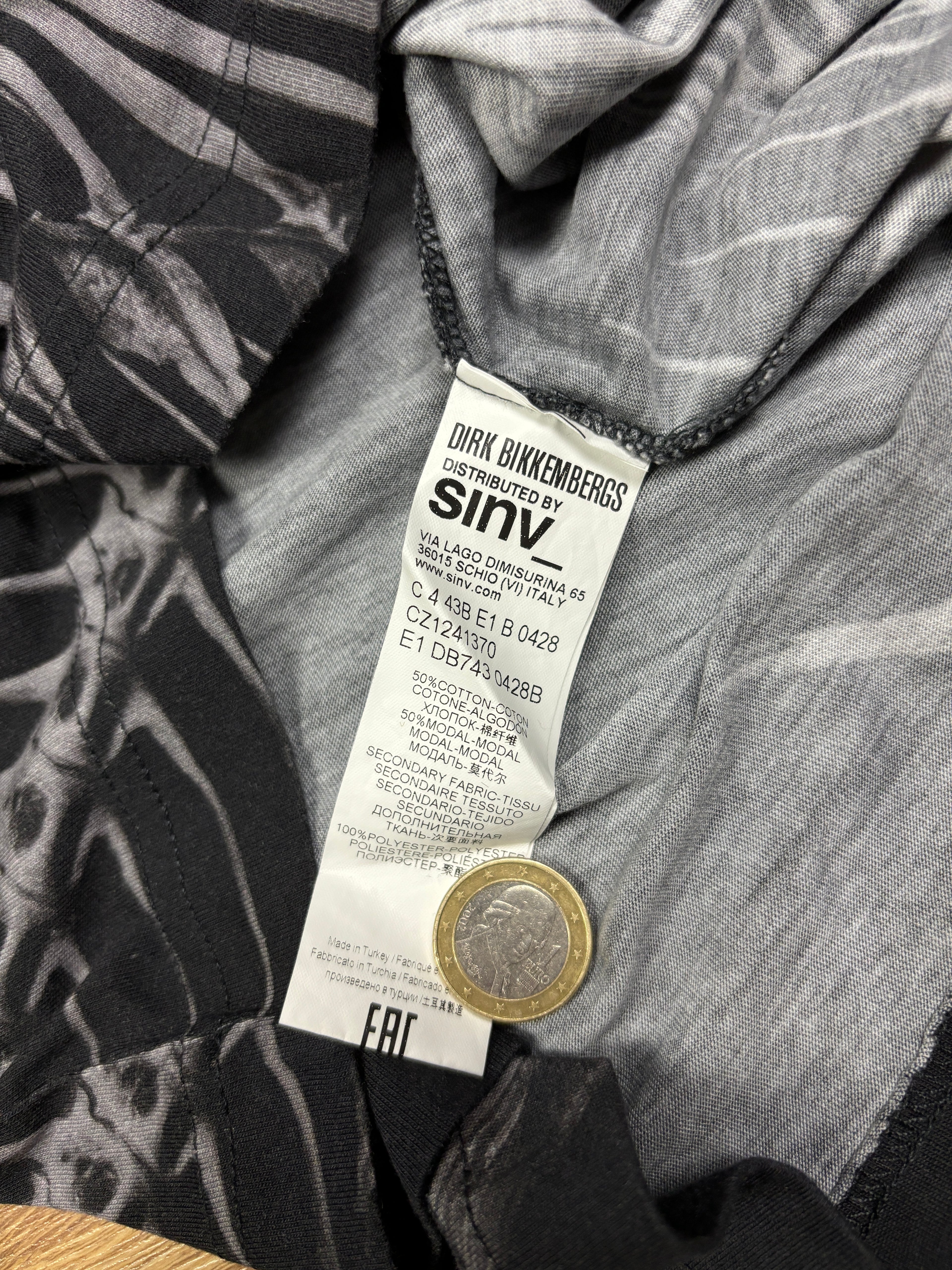 2010s Dirk Bikkembergs Skeletal Graphic T-Shirt
