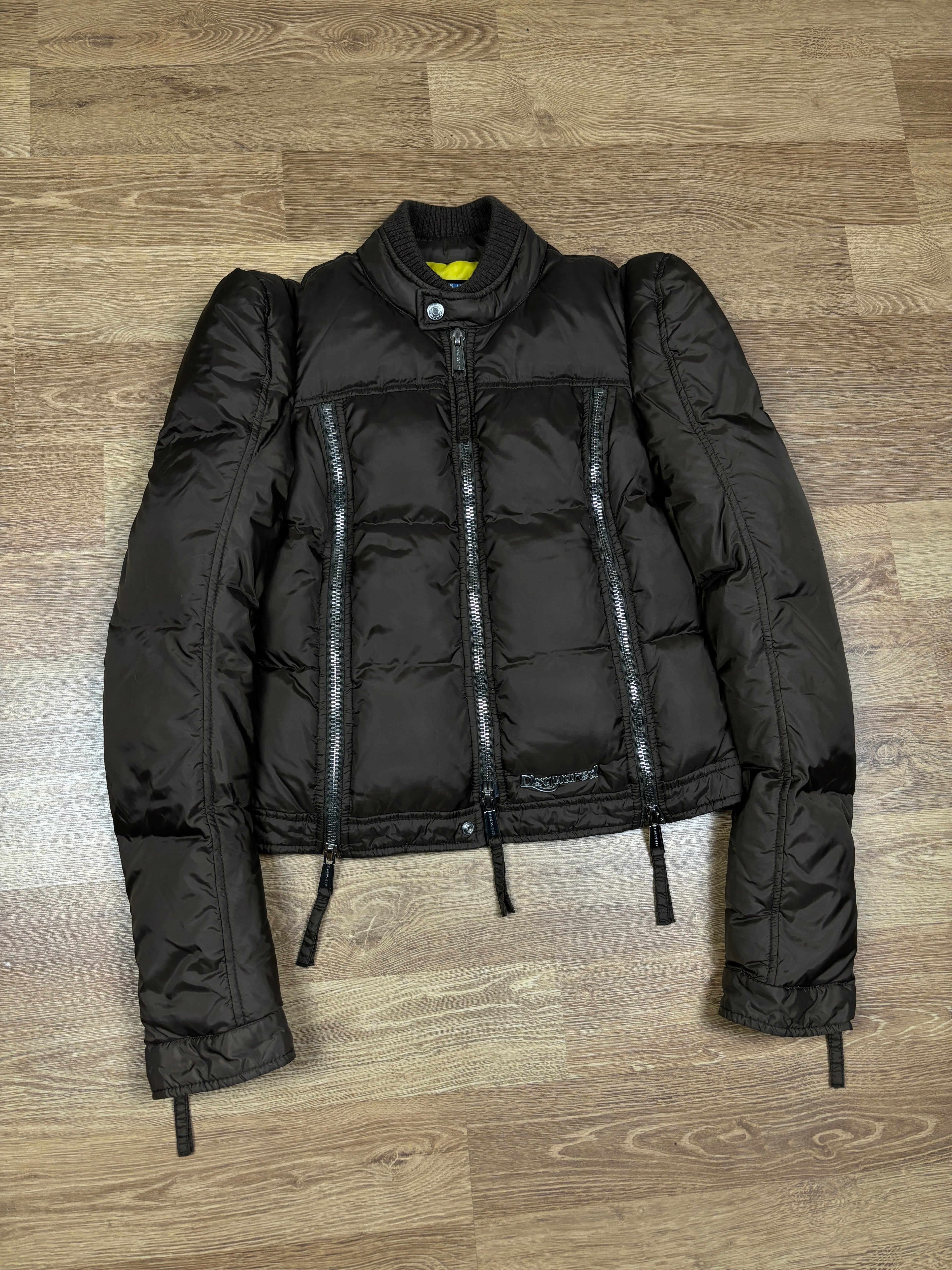 Dsquared2 Cropped Multi-Zip Puffer Jacket