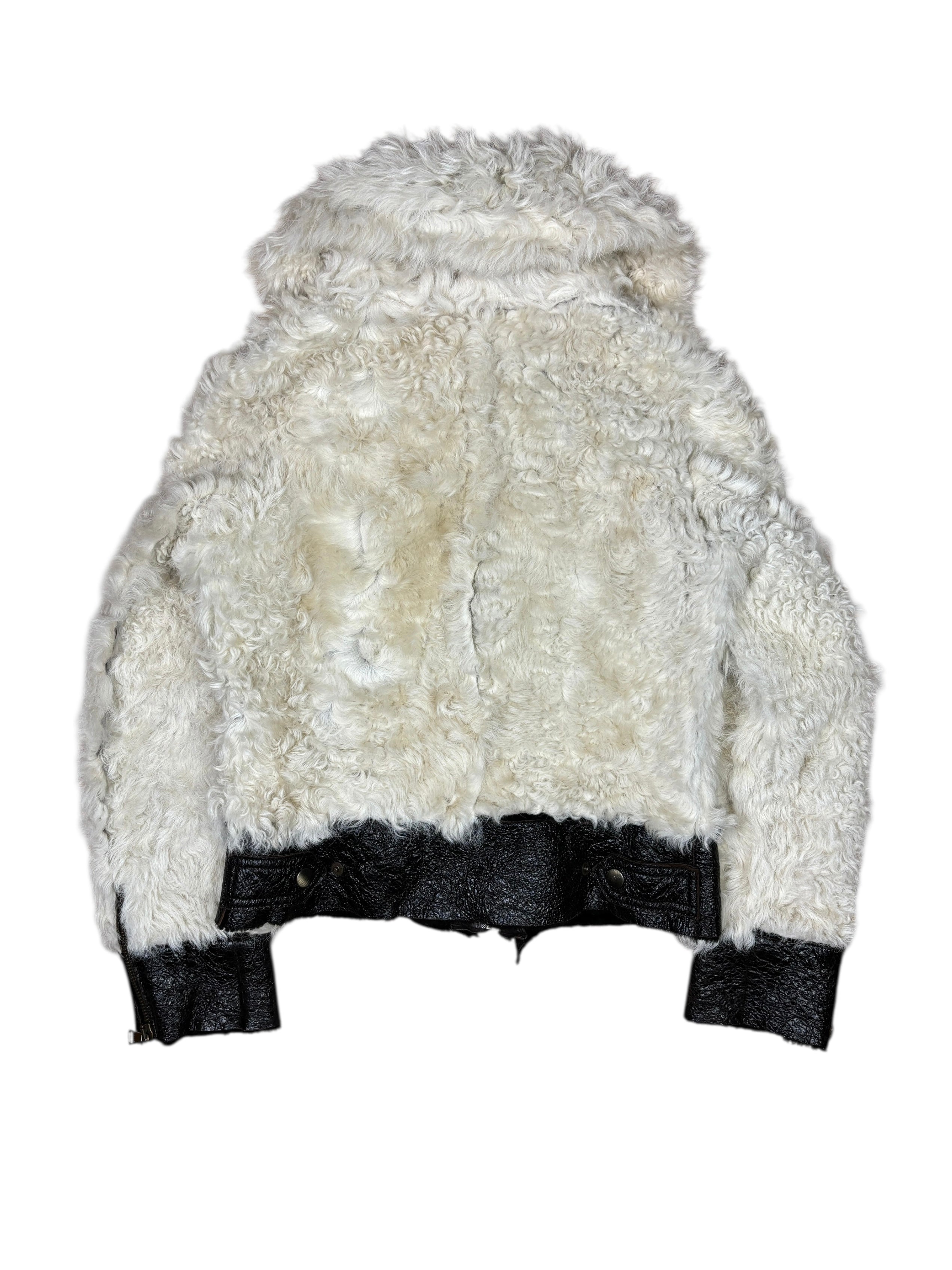 Dolce & Gabbana Lamb Leather Shearling Jacket