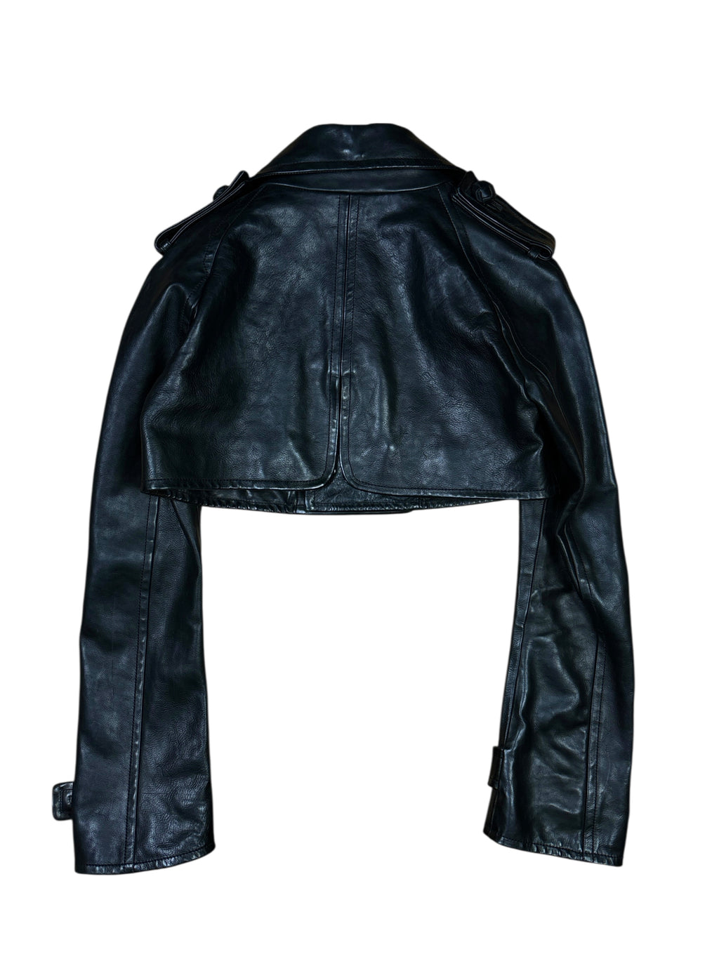 2000s Dsquared2 Extreme Cropped Leather Jacket