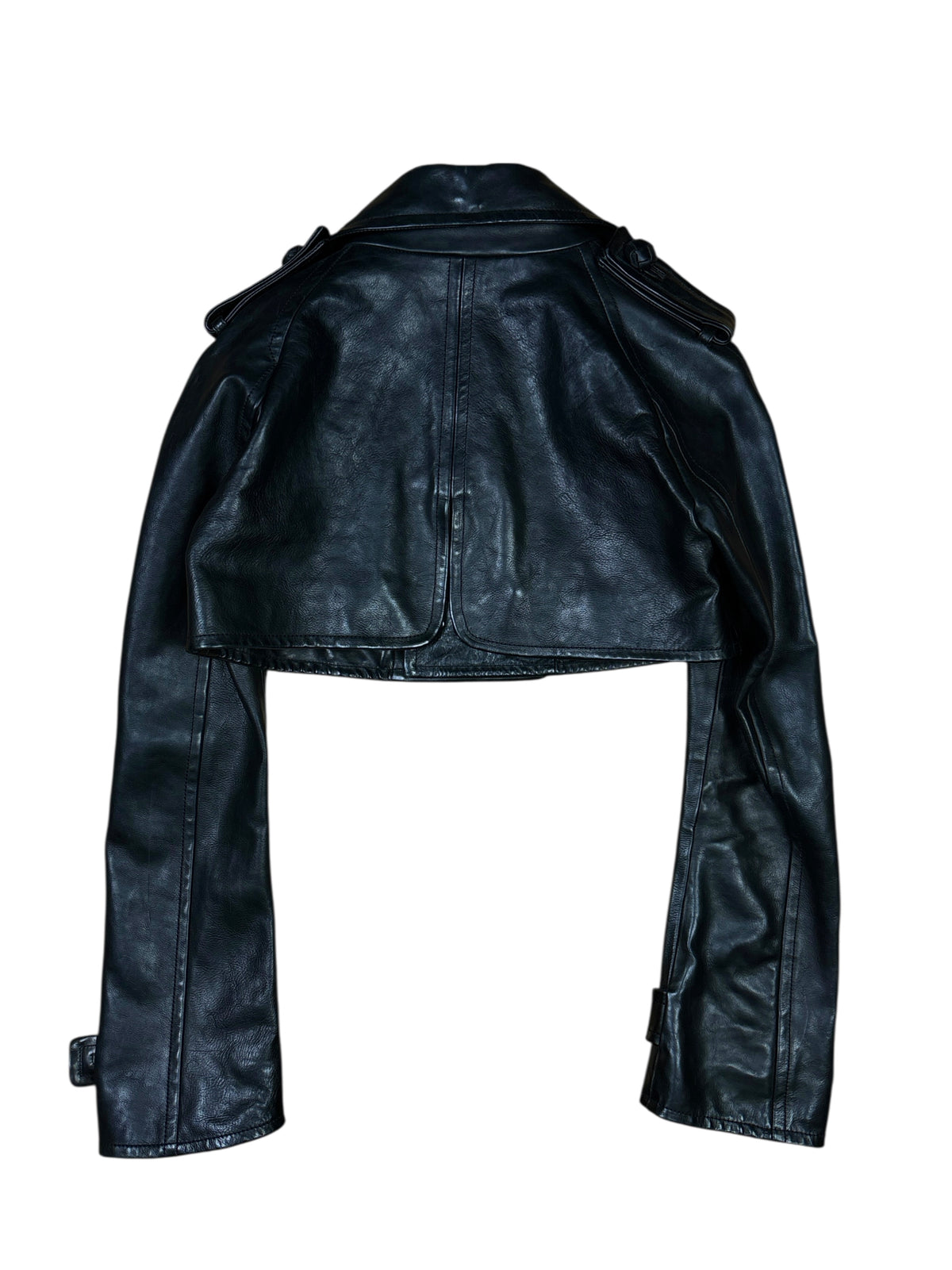 2000s Dsquared2 Extreme Cropped Leather Jacket