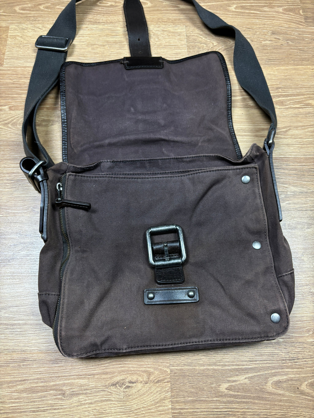 Dolce & Gabbana Brown Canvas Messenger Bag