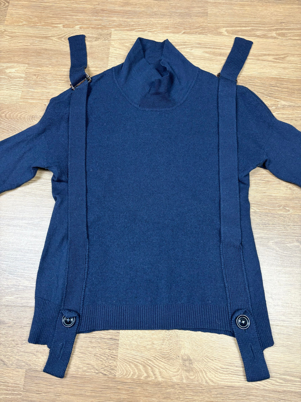 2000s Marithé François Girbaud Strap Detail Wool Knit