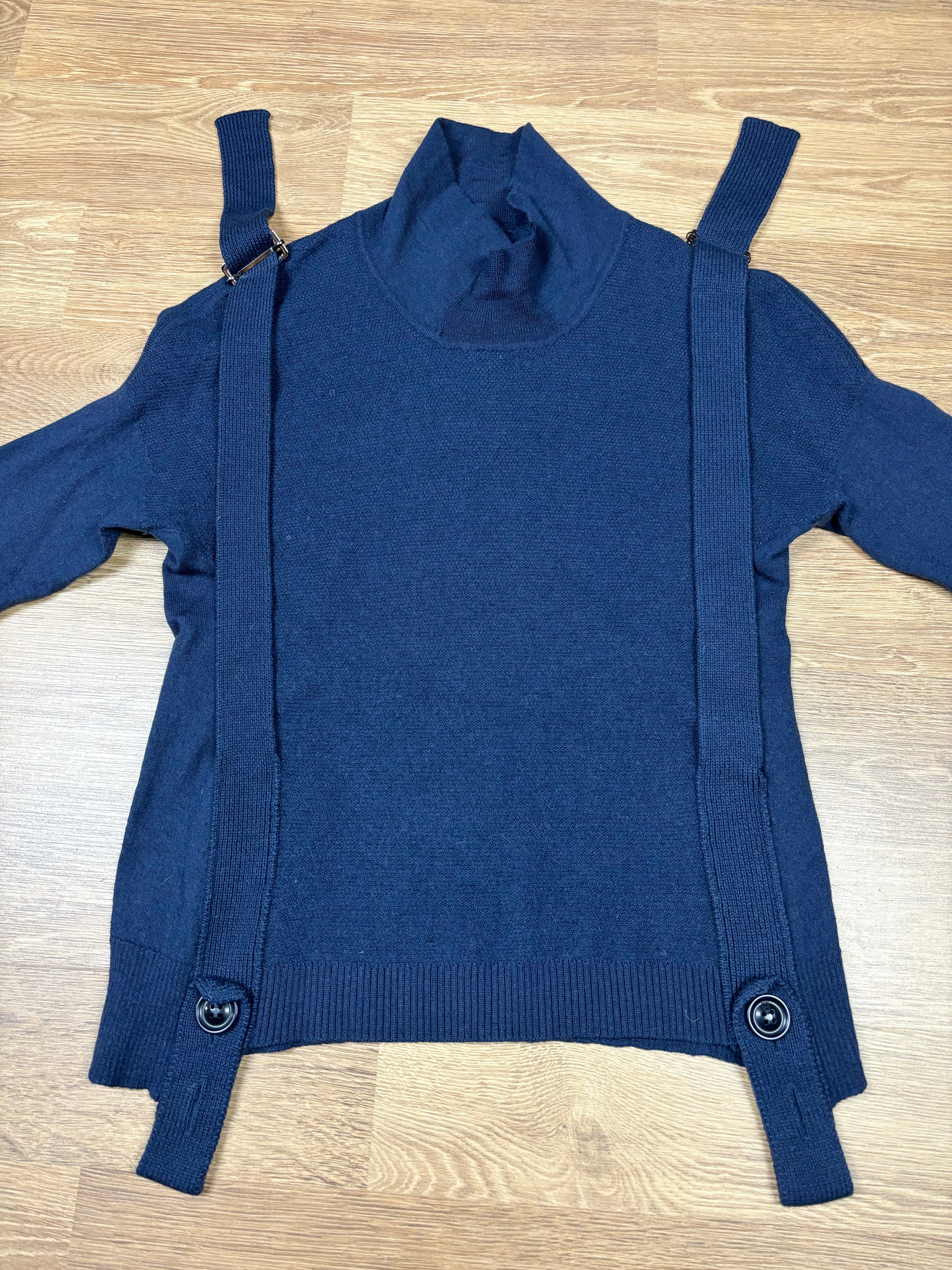 2000s Marithé François Girbaud Strap Detail Wool Knit