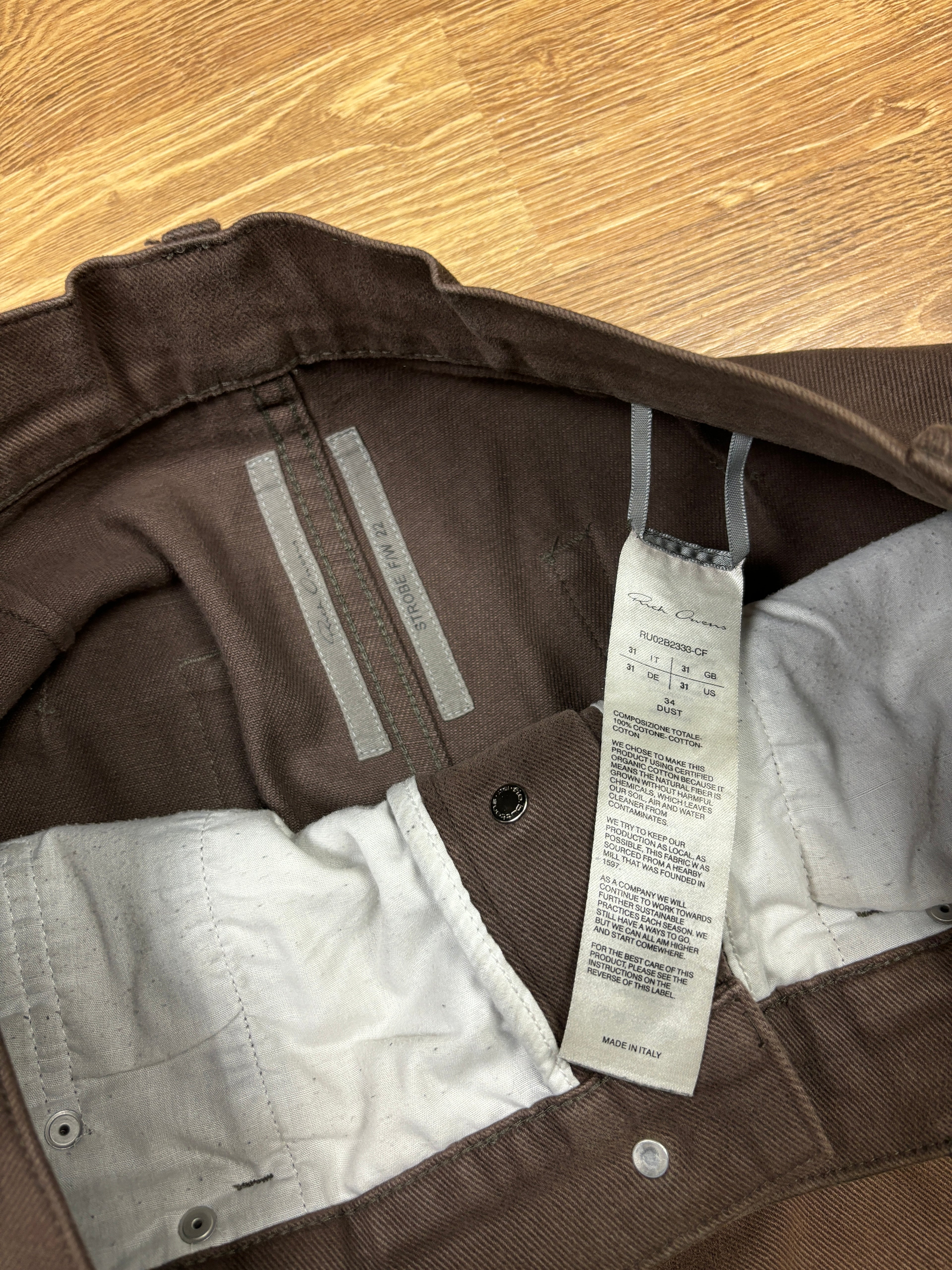 Rick Owens FW2022 “Strobe” Dust Pants