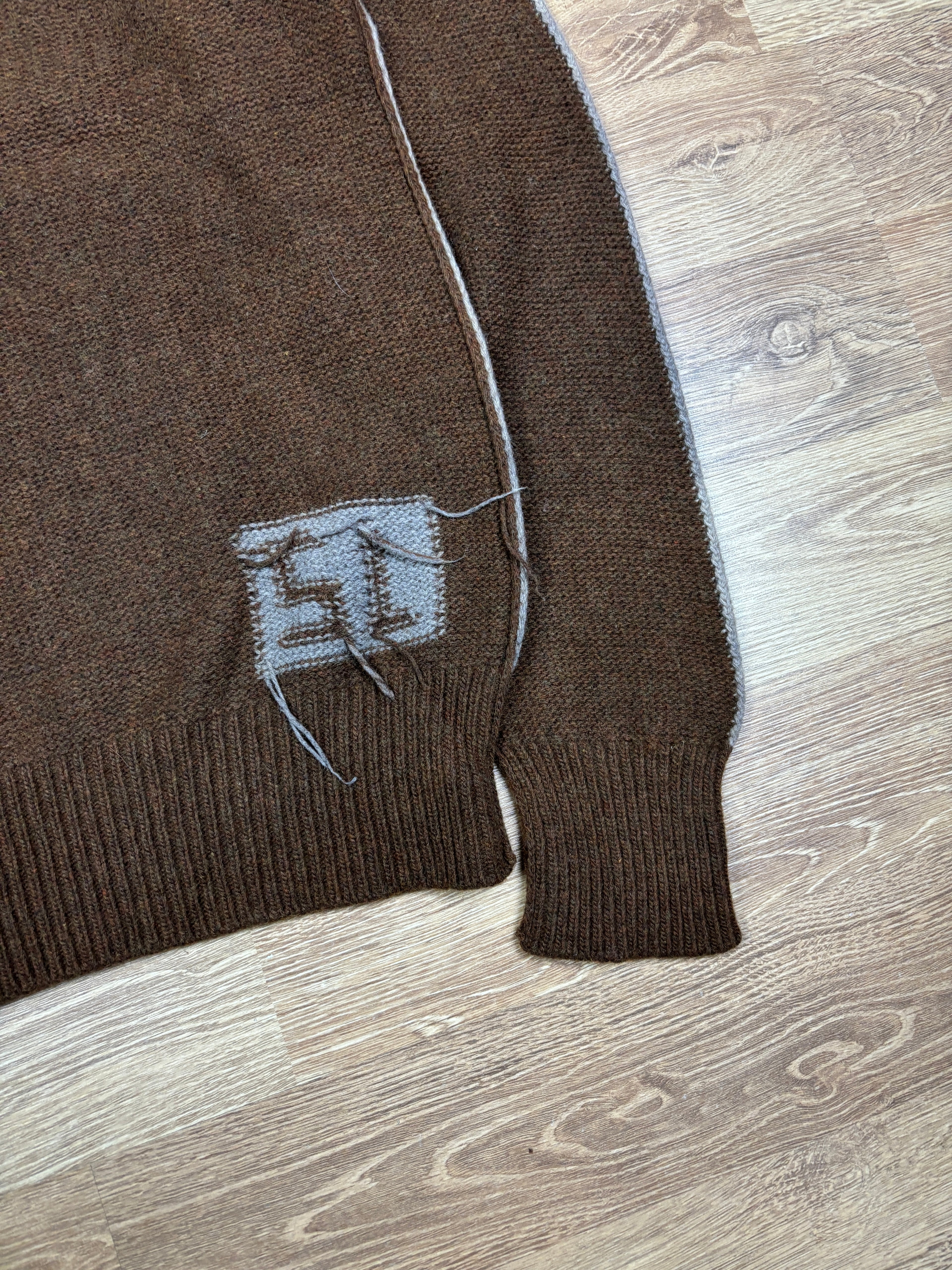 Diesel StyleLab Brown Wool Knit