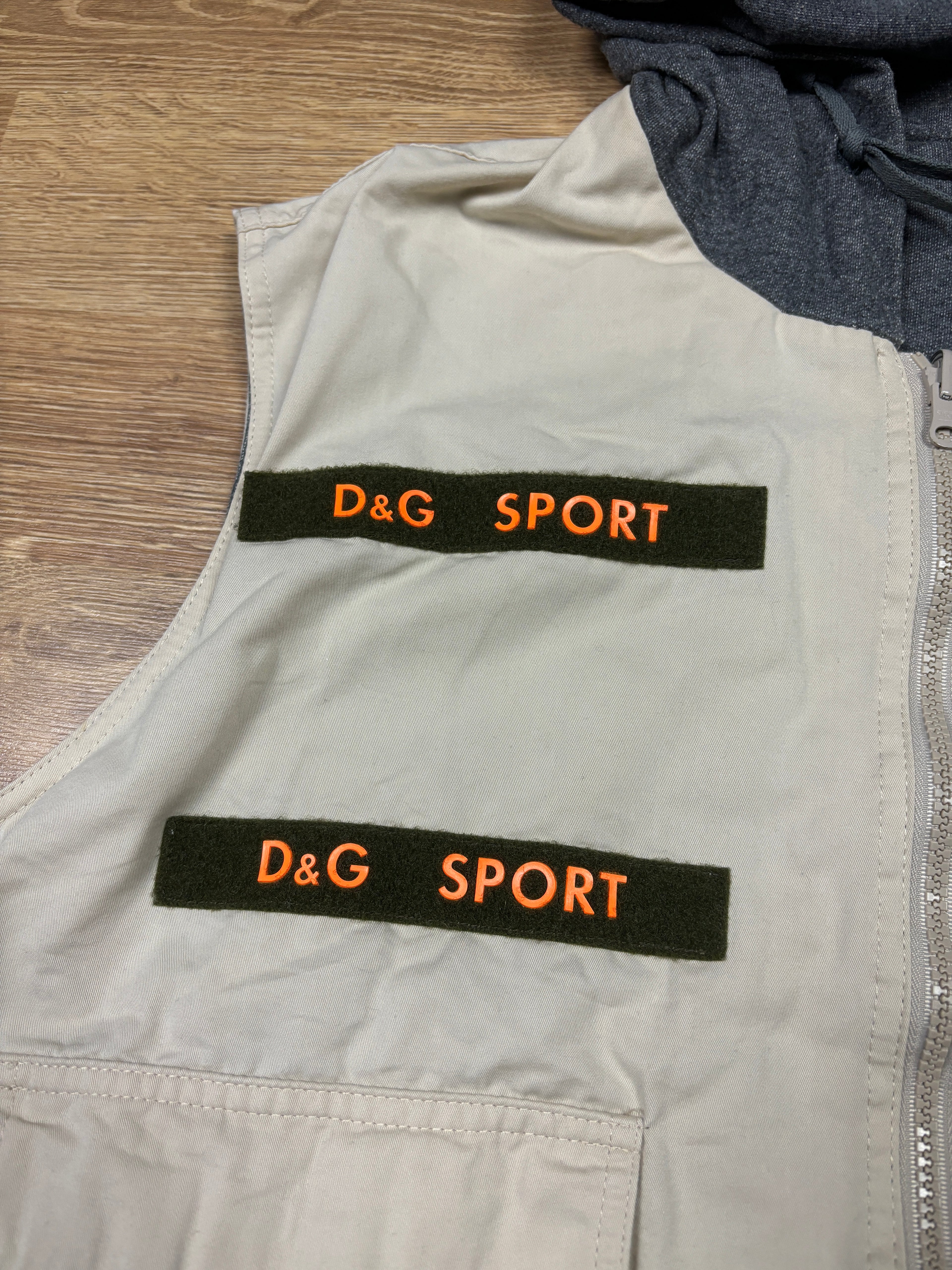 2000s D&G Sport Reversible Hooded Utility Vest