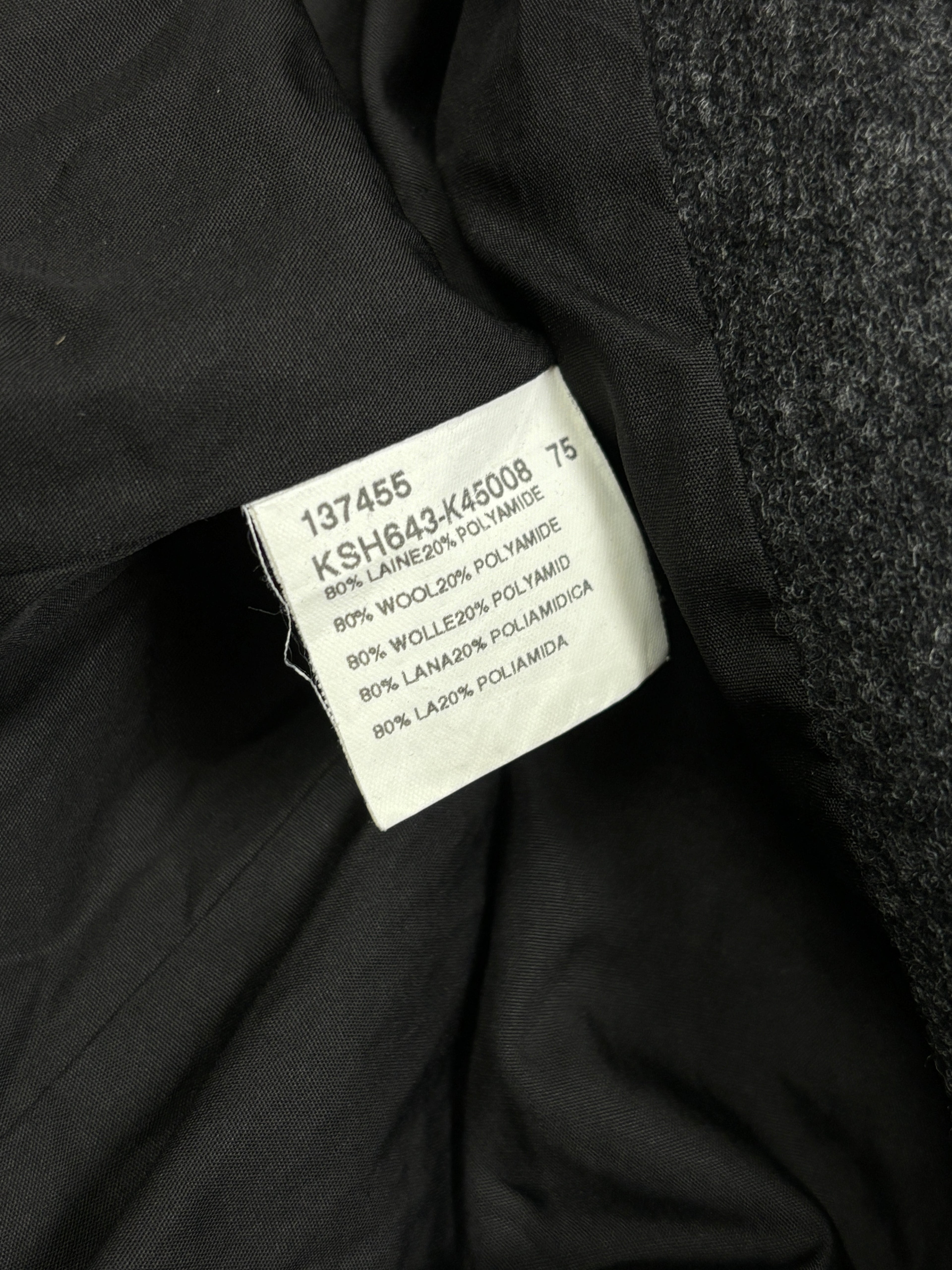 Abrigo asimétrico de lana vintage Kenzo Homme