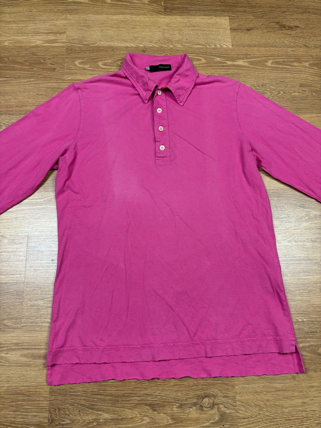 Dsquared2 AW2005 Pink Long Sleeve Polo