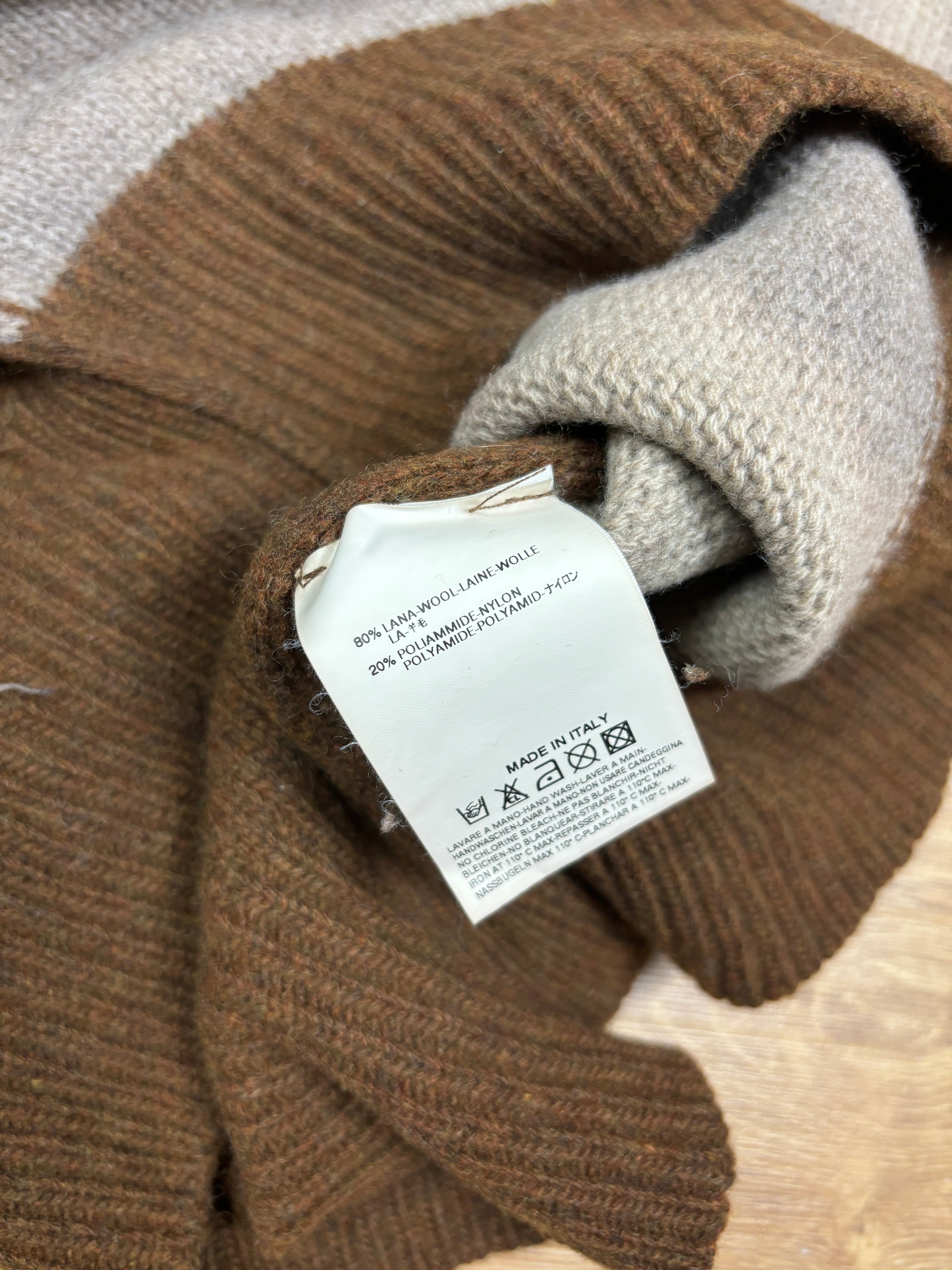 Diesel StyleLab Brown Wool Knit