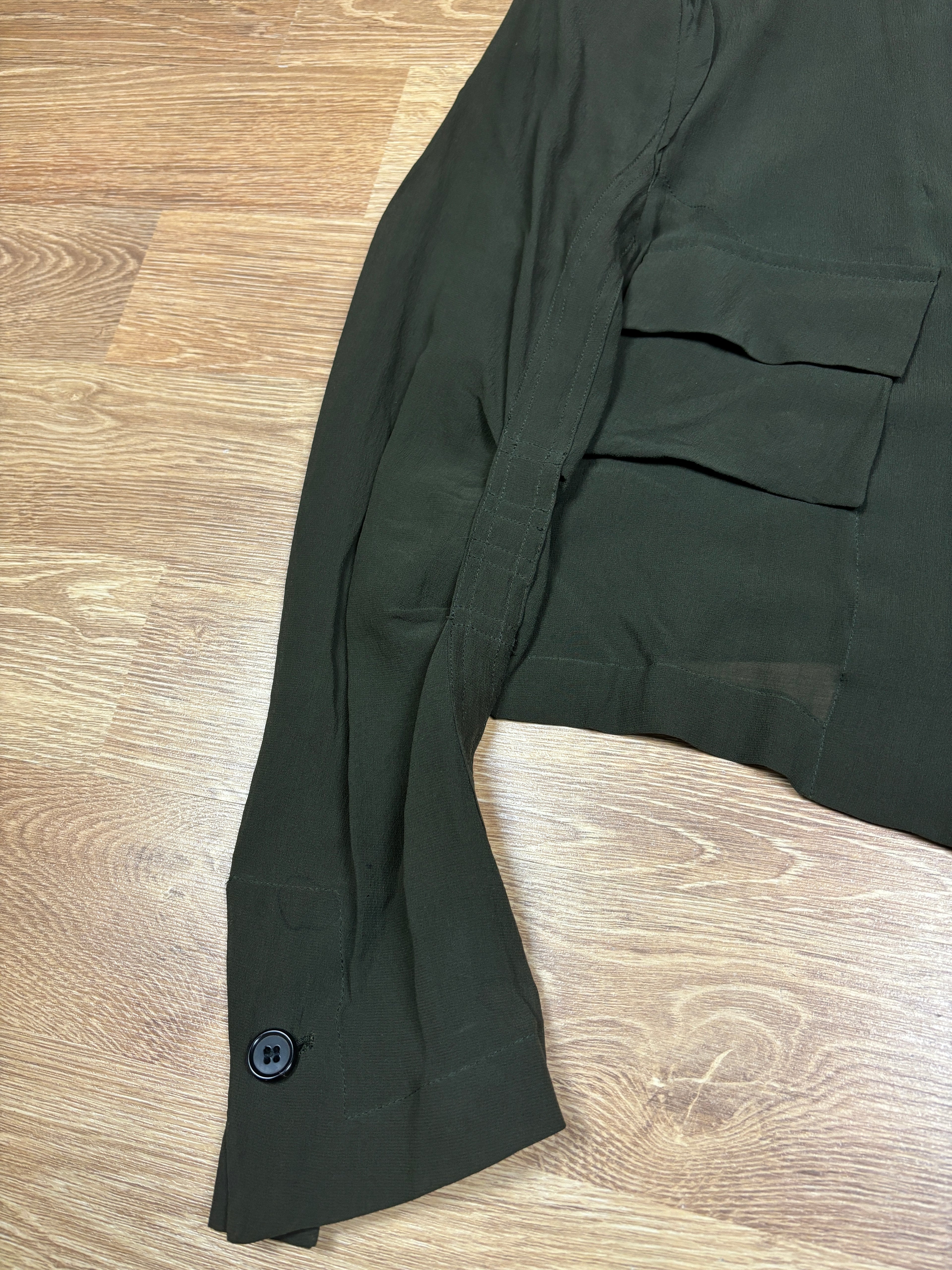 SS2003 Ann Demeulemeester Cropped Structured Button Jacket
