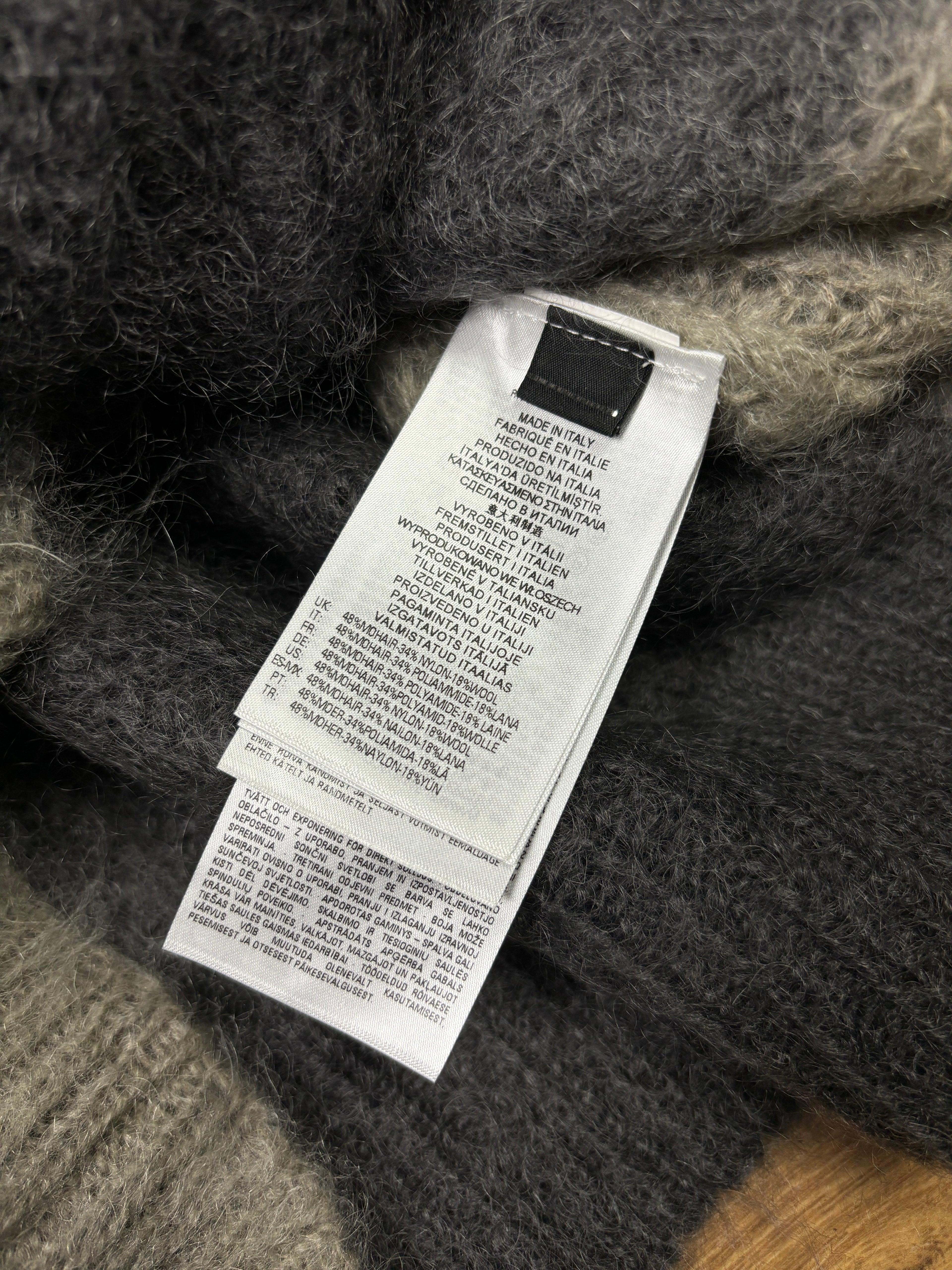 Diesel Mohair Blend Gradient Knit Sweater