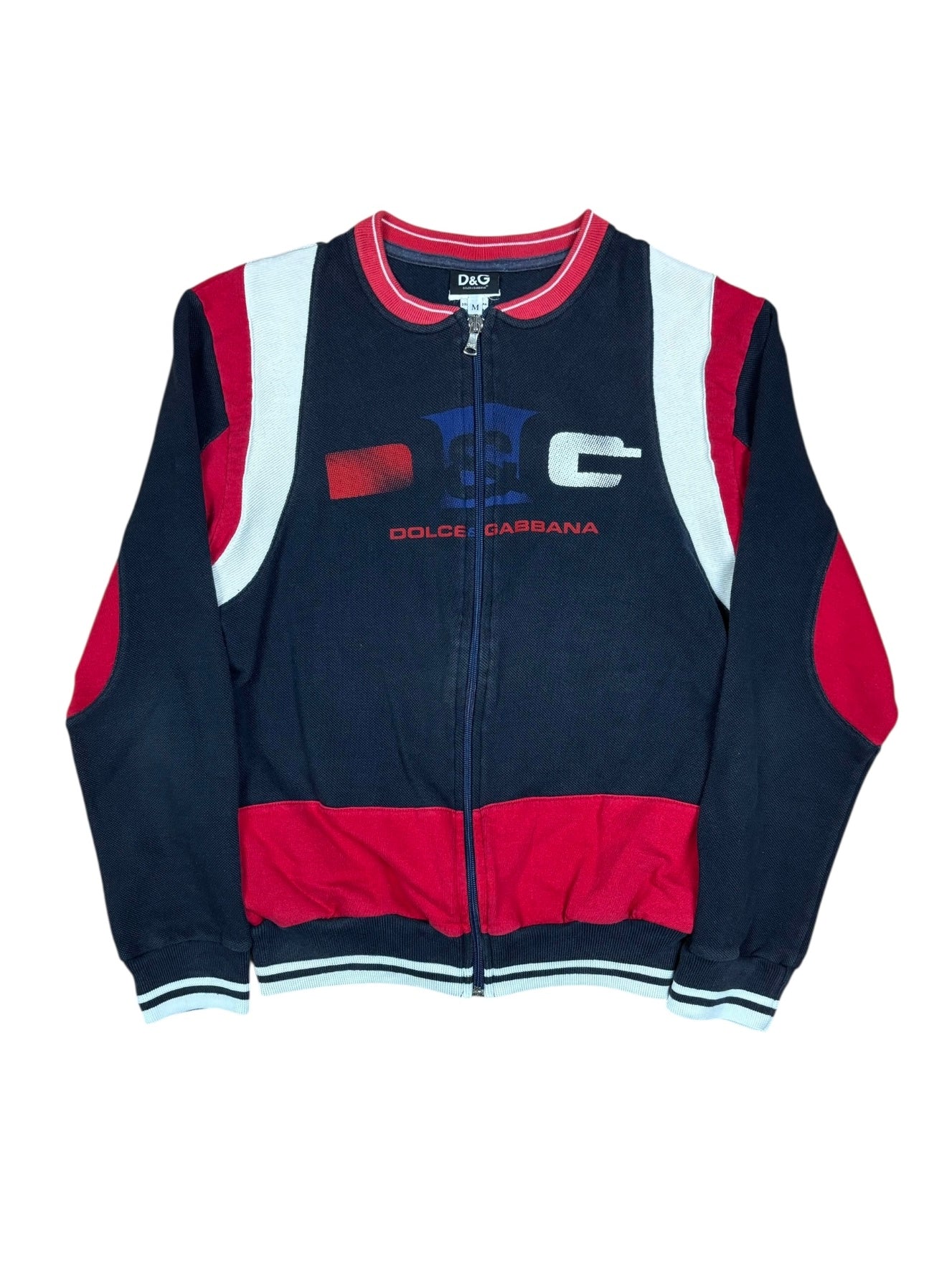 Sudadera Dolce & Gabbana con cremallera y gráficos de los 2000
