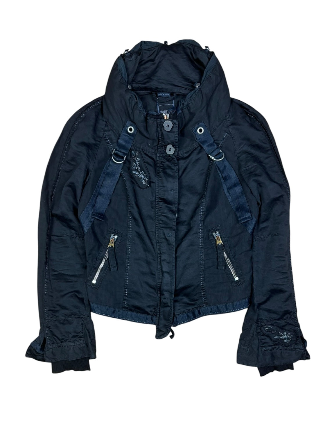 Marithé François Girbaud SS2007 Bondage Cropped Hooded Jacket