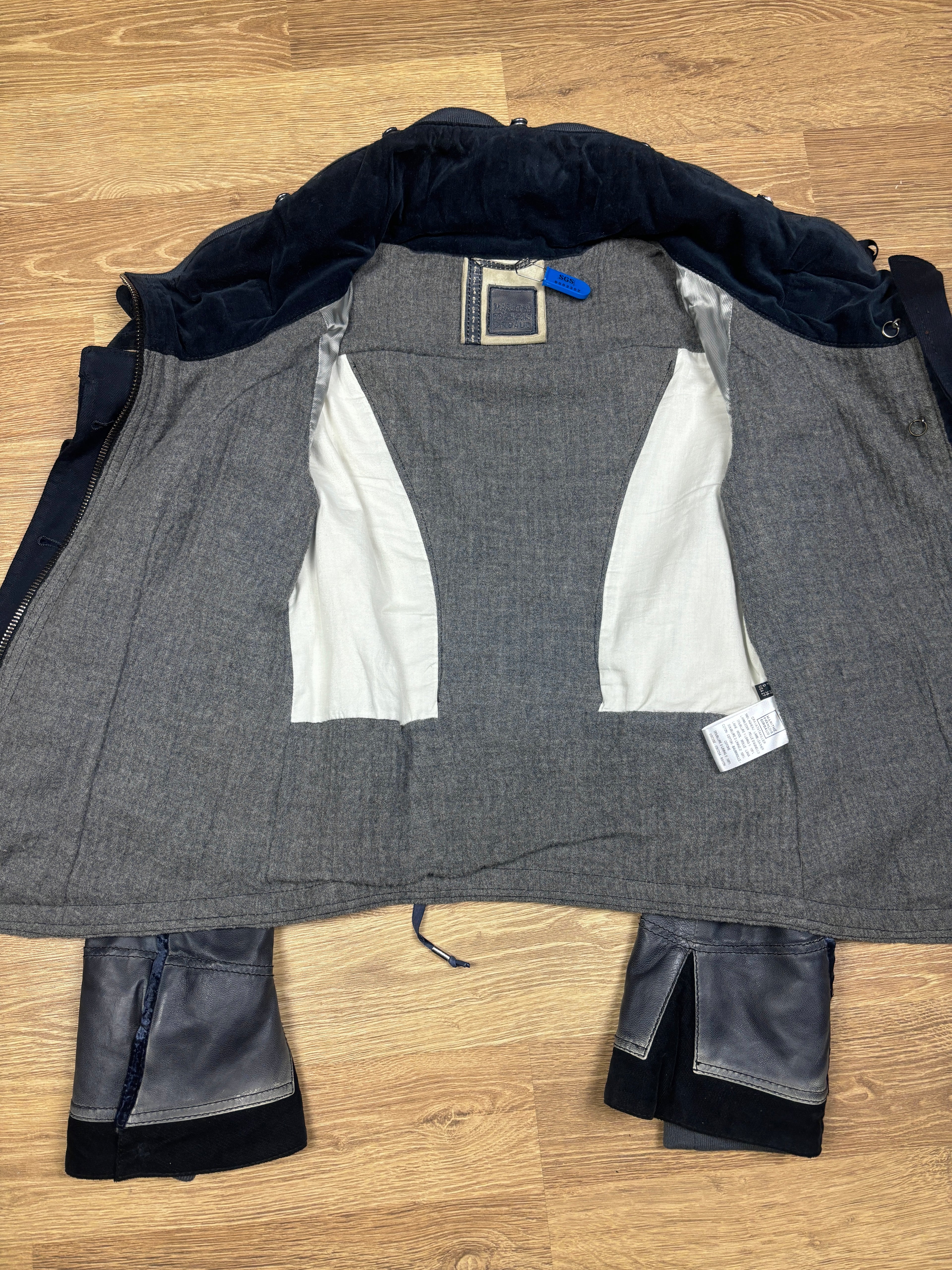 2000s Marithé + François Girbaud Lamb Leather Bondage Strap Jacket