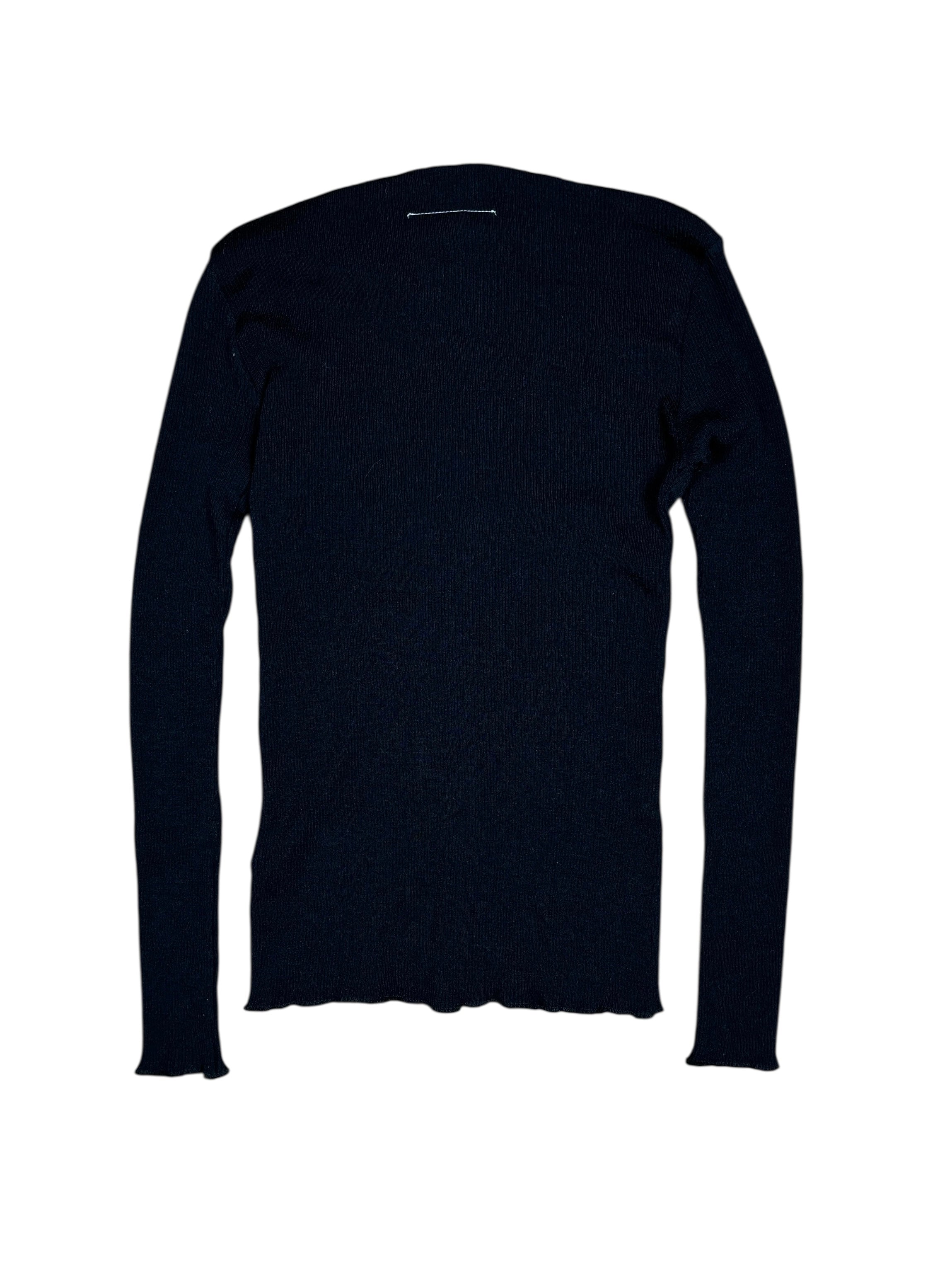 Maison Margiela MM6 Logo Zip Knit Sweater