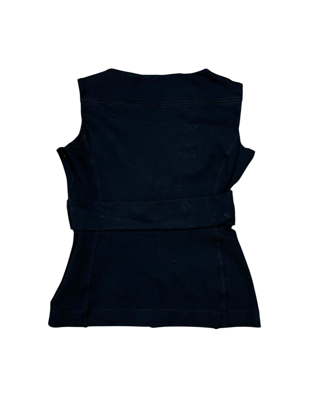 Top sin mangas con hebilla negro Gucci SS2008
