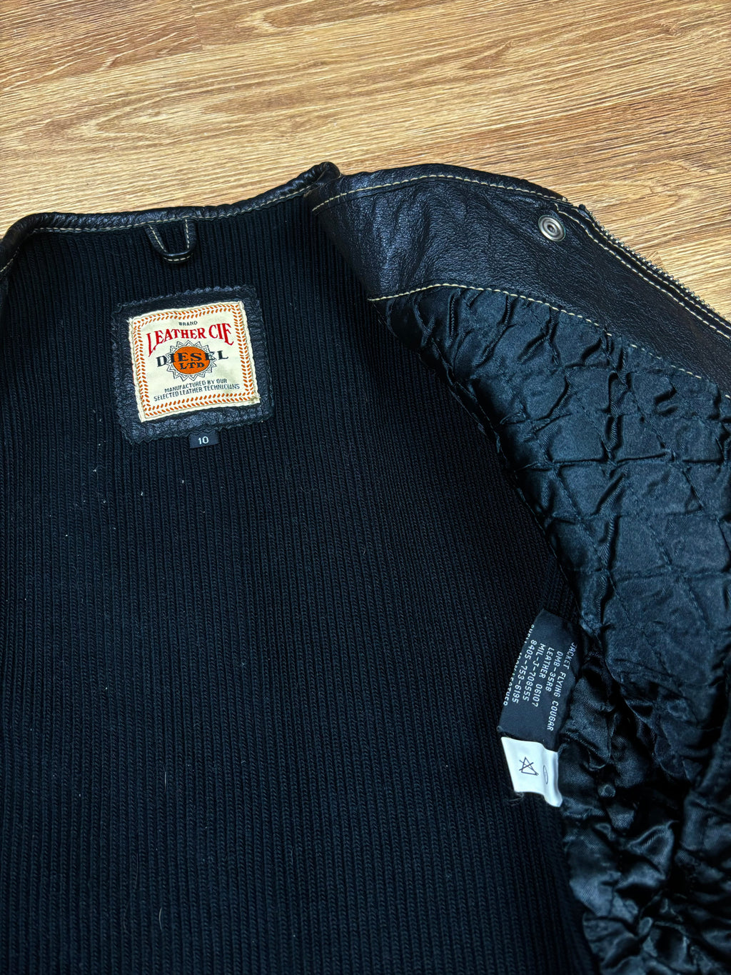 90s Diesel Sleeveless Leather Racing Vest
