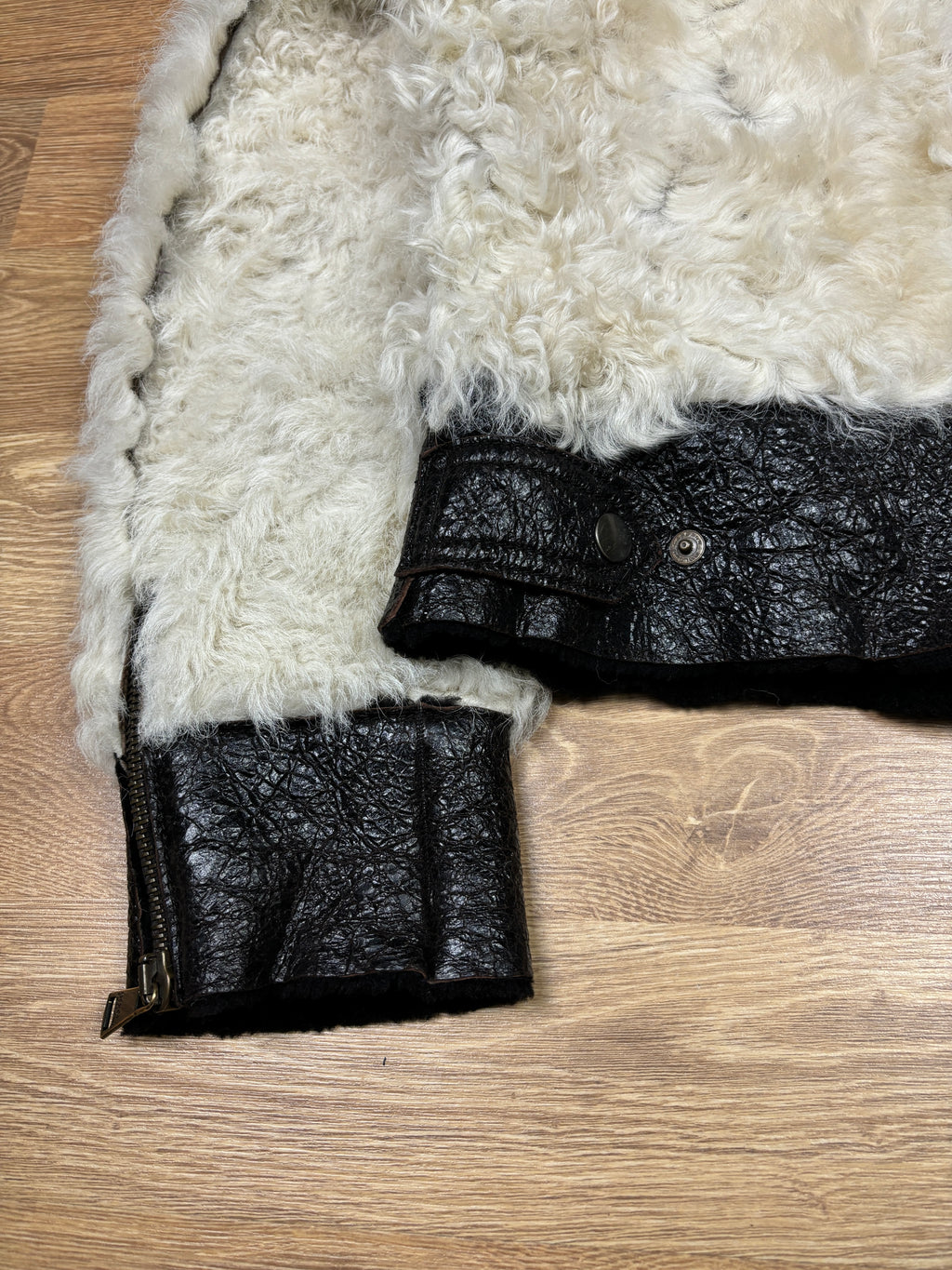 Dolce & Gabbana Lamb Leather Shearling Jacket