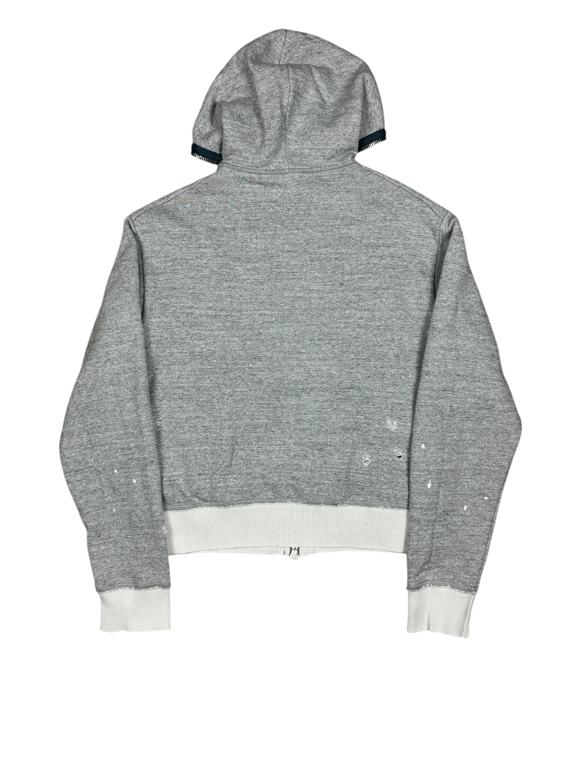 Sudadera con capucha Dsquared2 Distressed con cremallera completa de los 2000s