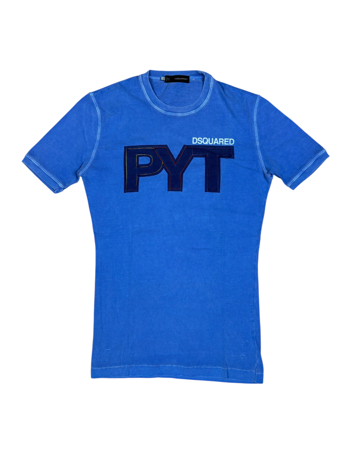 2000s Dsquared2 Blue Graphic T-Shirt