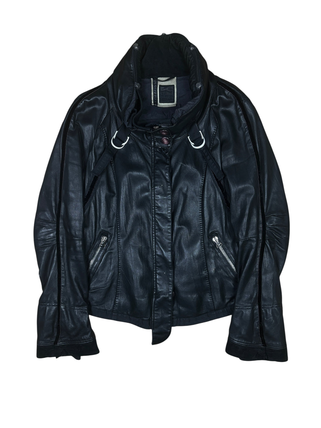 2000s Marithé + François Girbaud Lamb Leather Bondage Jacket