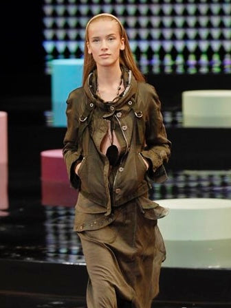 Marithé François Girbaud SS2007 Bondage Cropped Hooded Jacket