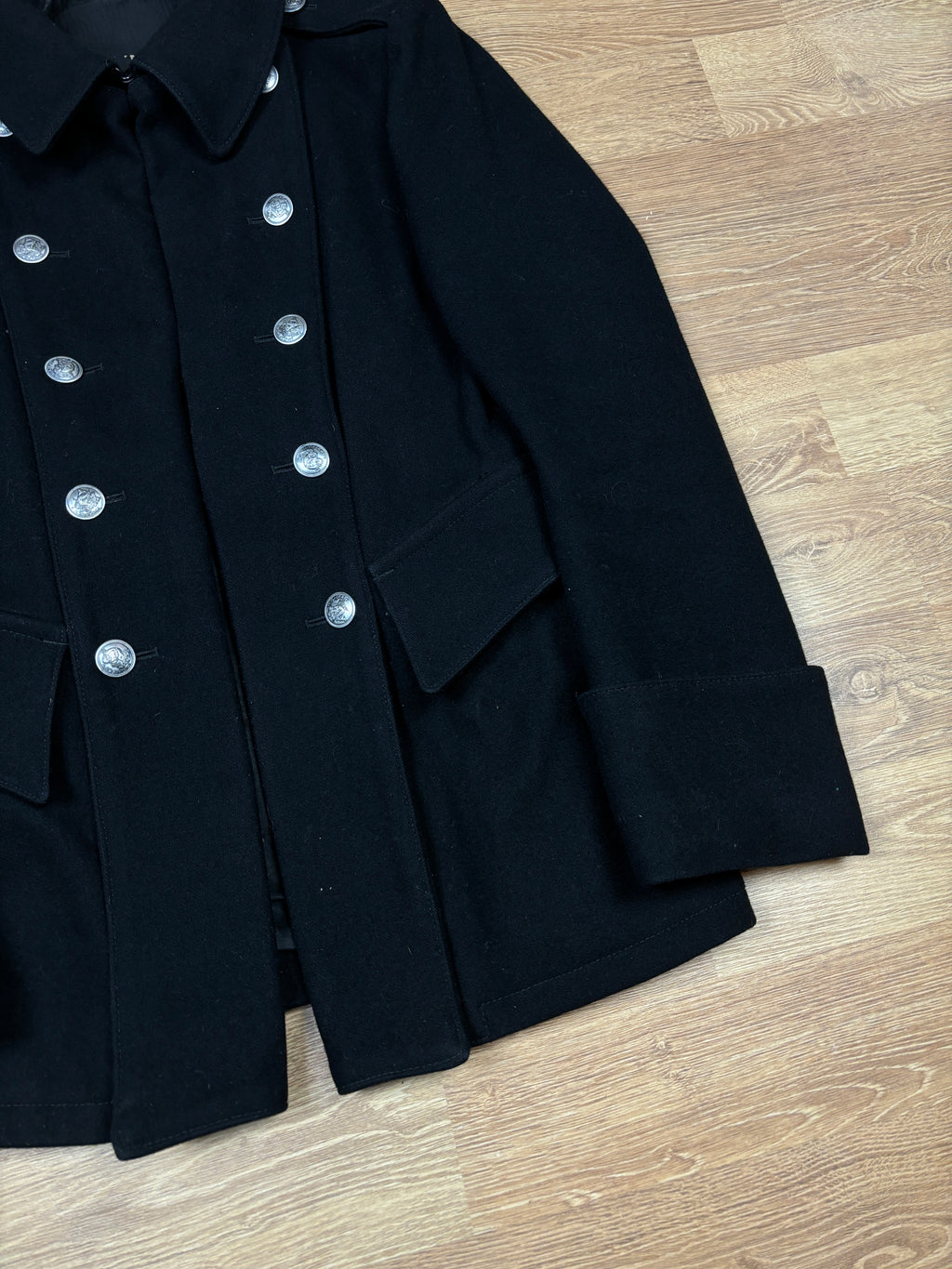 AW2006 Y's Yohji Yamamoto Abrigo de oficial de lana