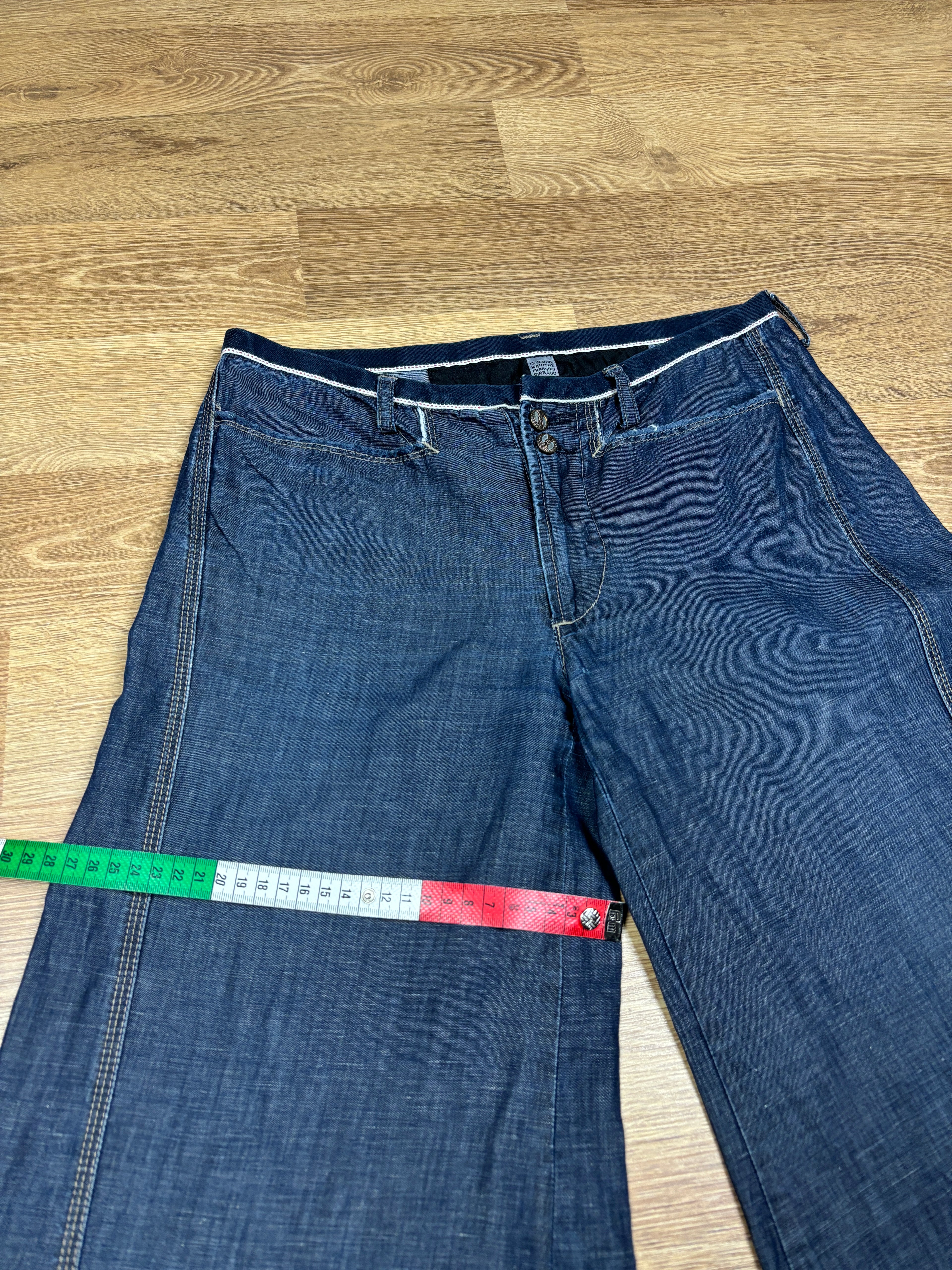 2000s Marithé François Girbaud Wide Leg Denim Trousers